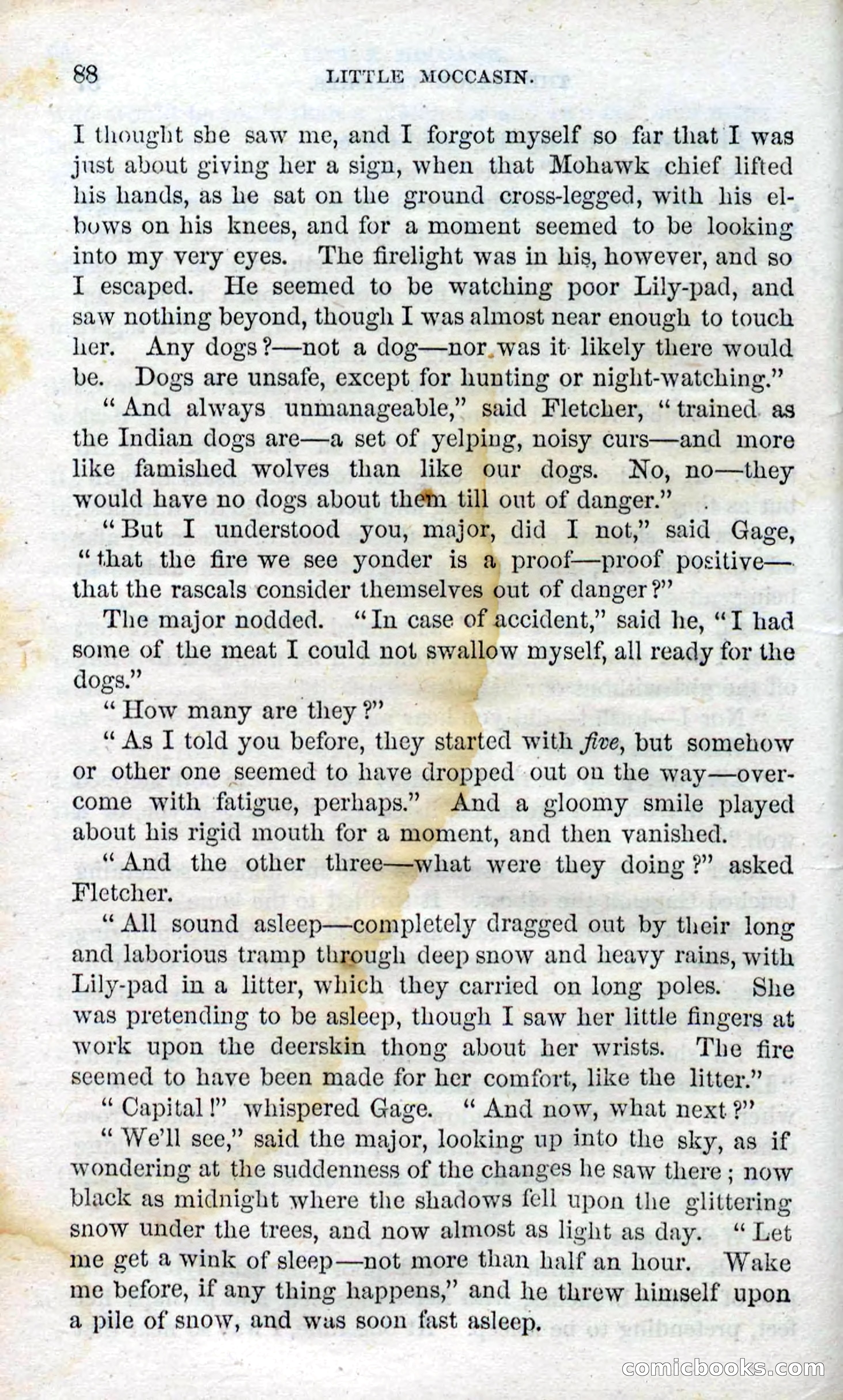 Beadle's Dime Novels No. 96: Little Moccasin — page 86 of 97