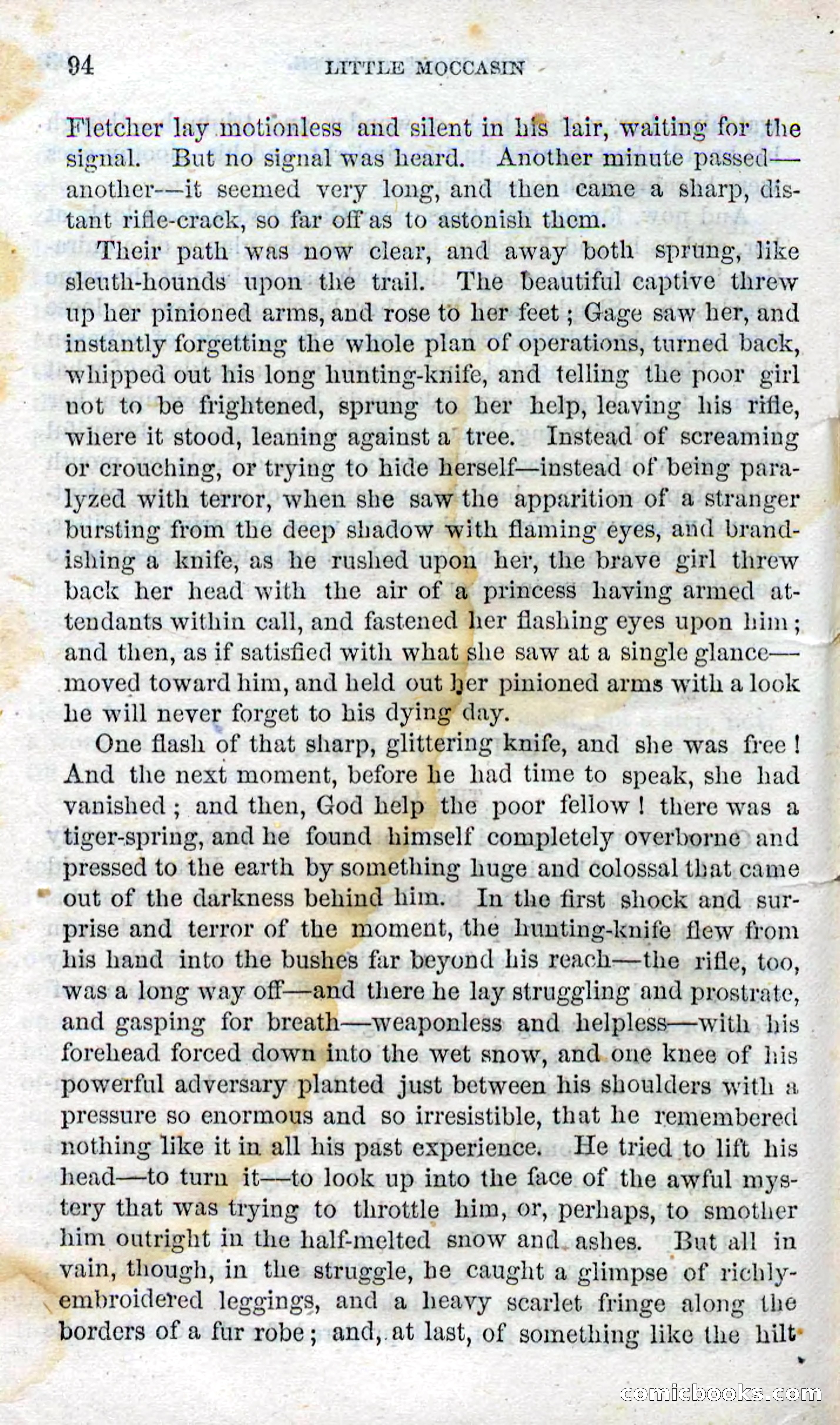 Beadle's Dime Novels No. 96: Little Moccasin — page 92 of 97