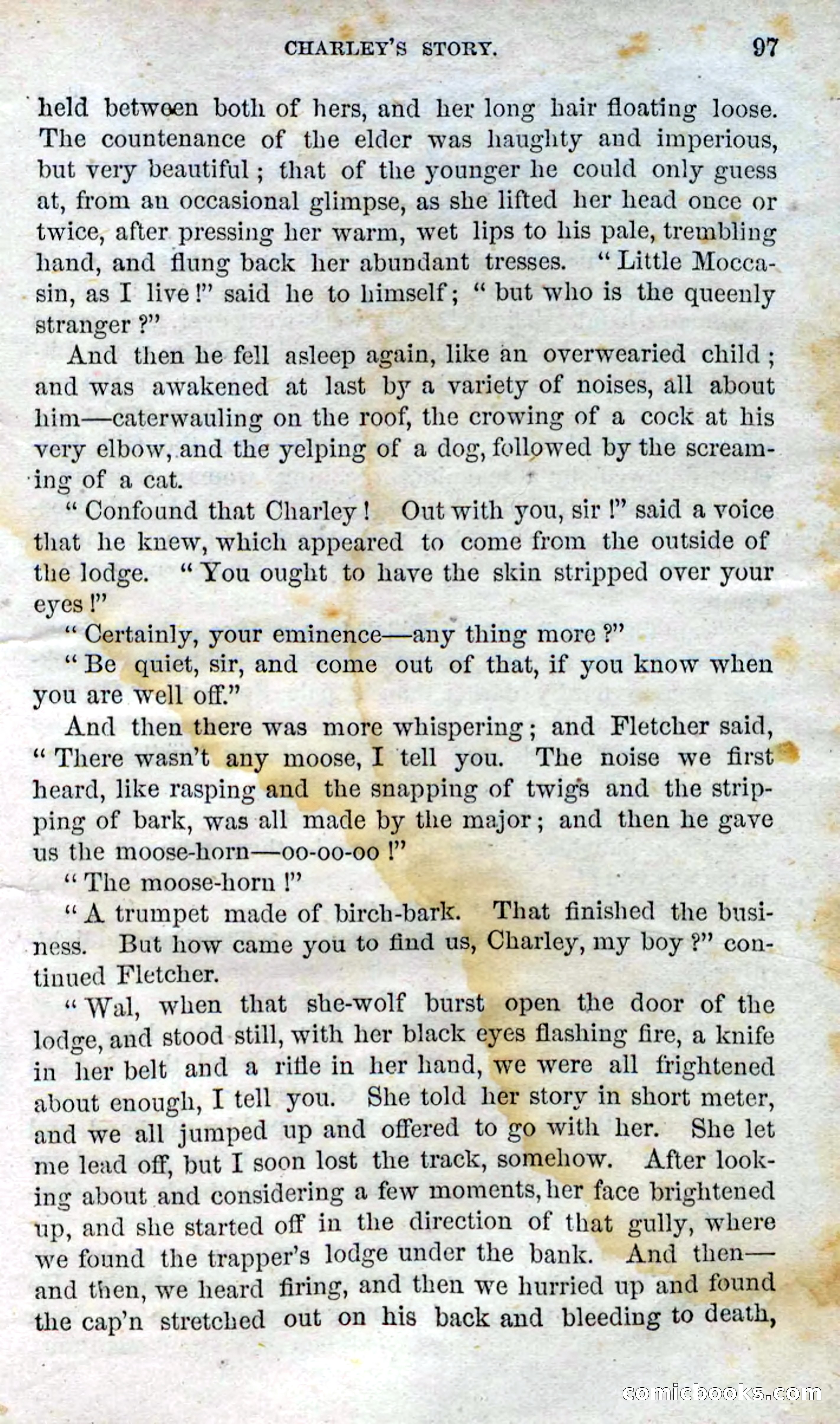 Beadle's Dime Novels No. 96: Little Moccasin — page 95 of 97