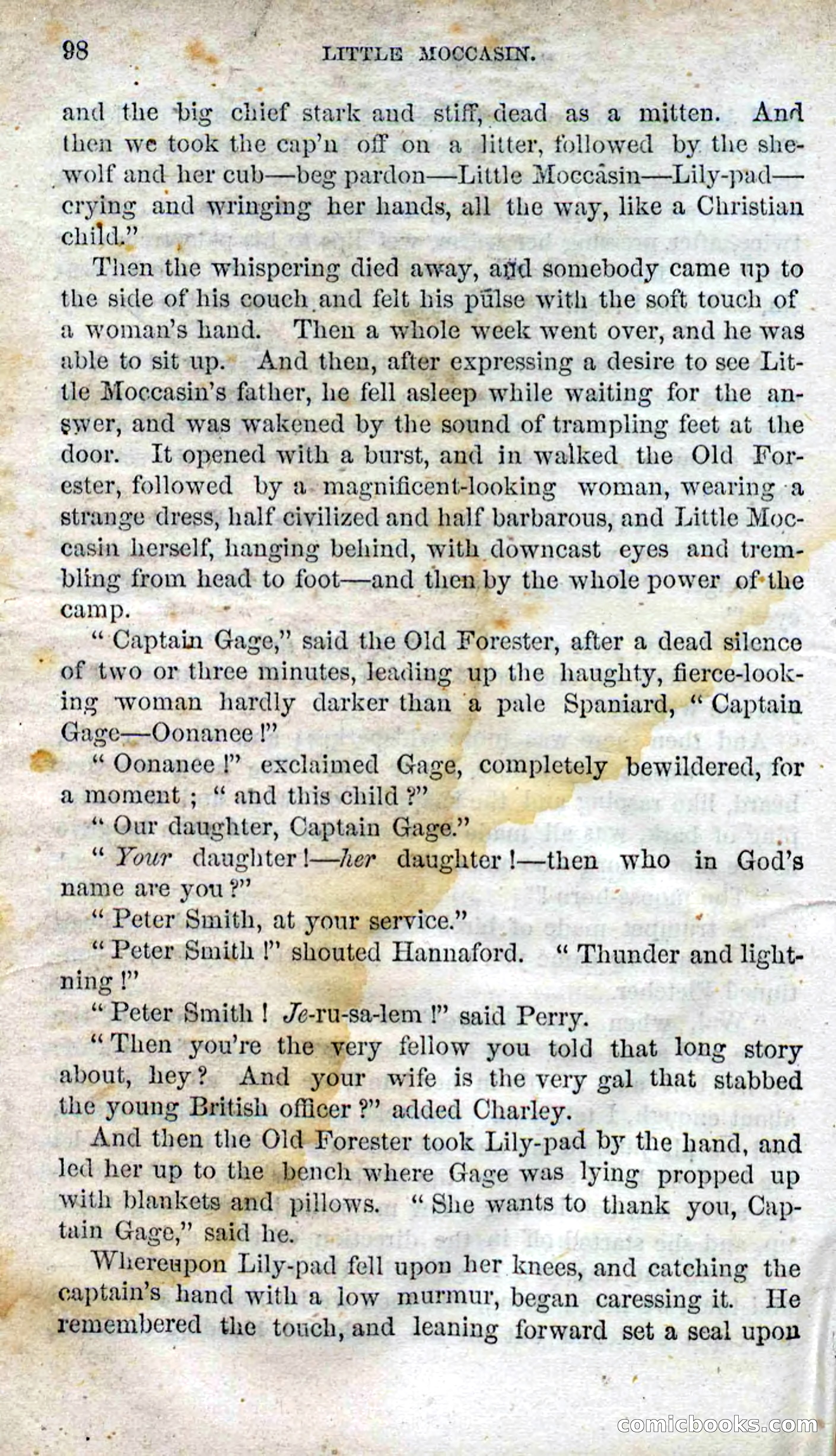 Beadle's Dime Novels No. 96: Little Moccasin — page 96 of 97