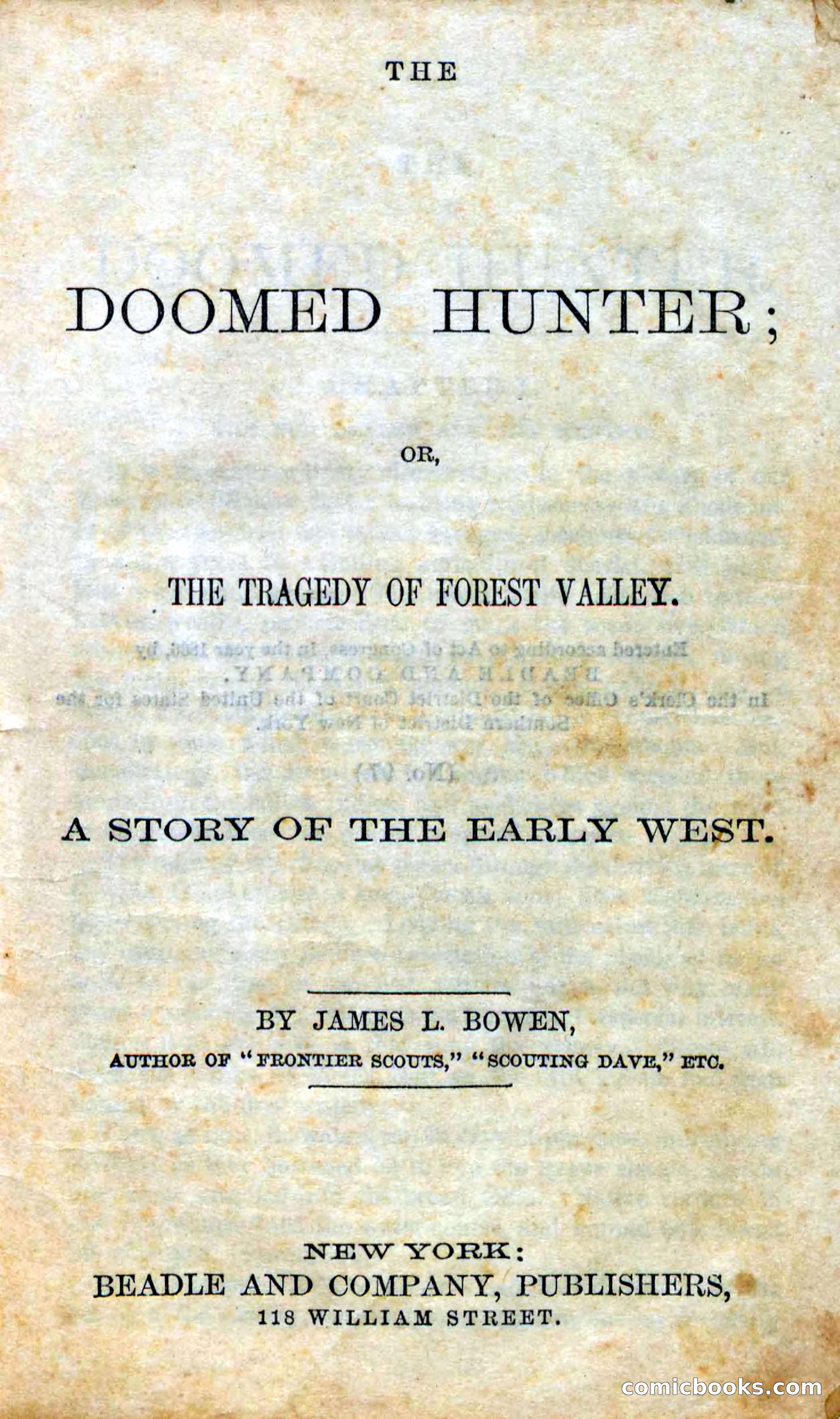 Beadle's Dime Novels No. 97: The Doomed Hunter — page 5 of 100