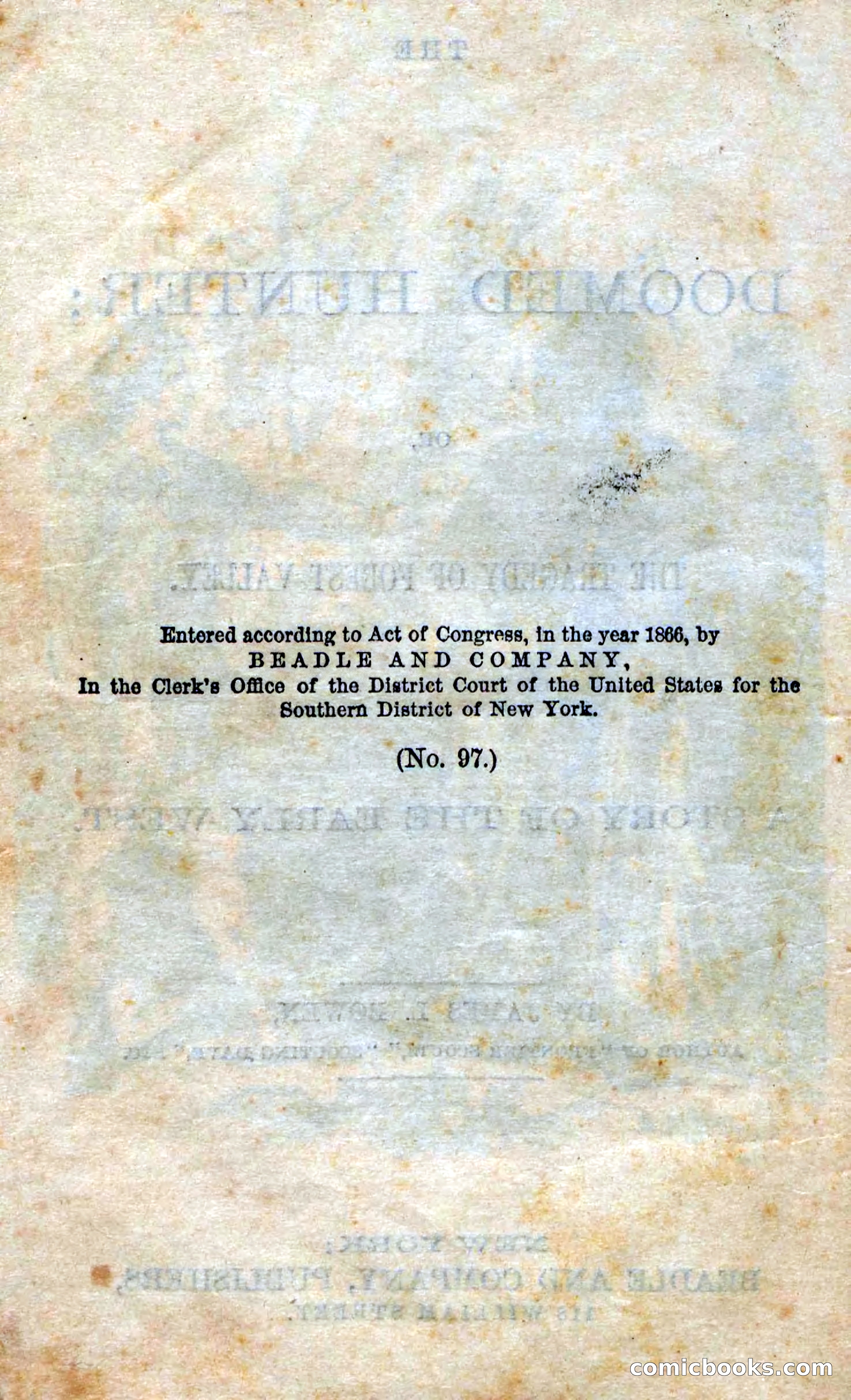 Beadle's Dime Novels No. 97: The Doomed Hunter — page 6 of 100