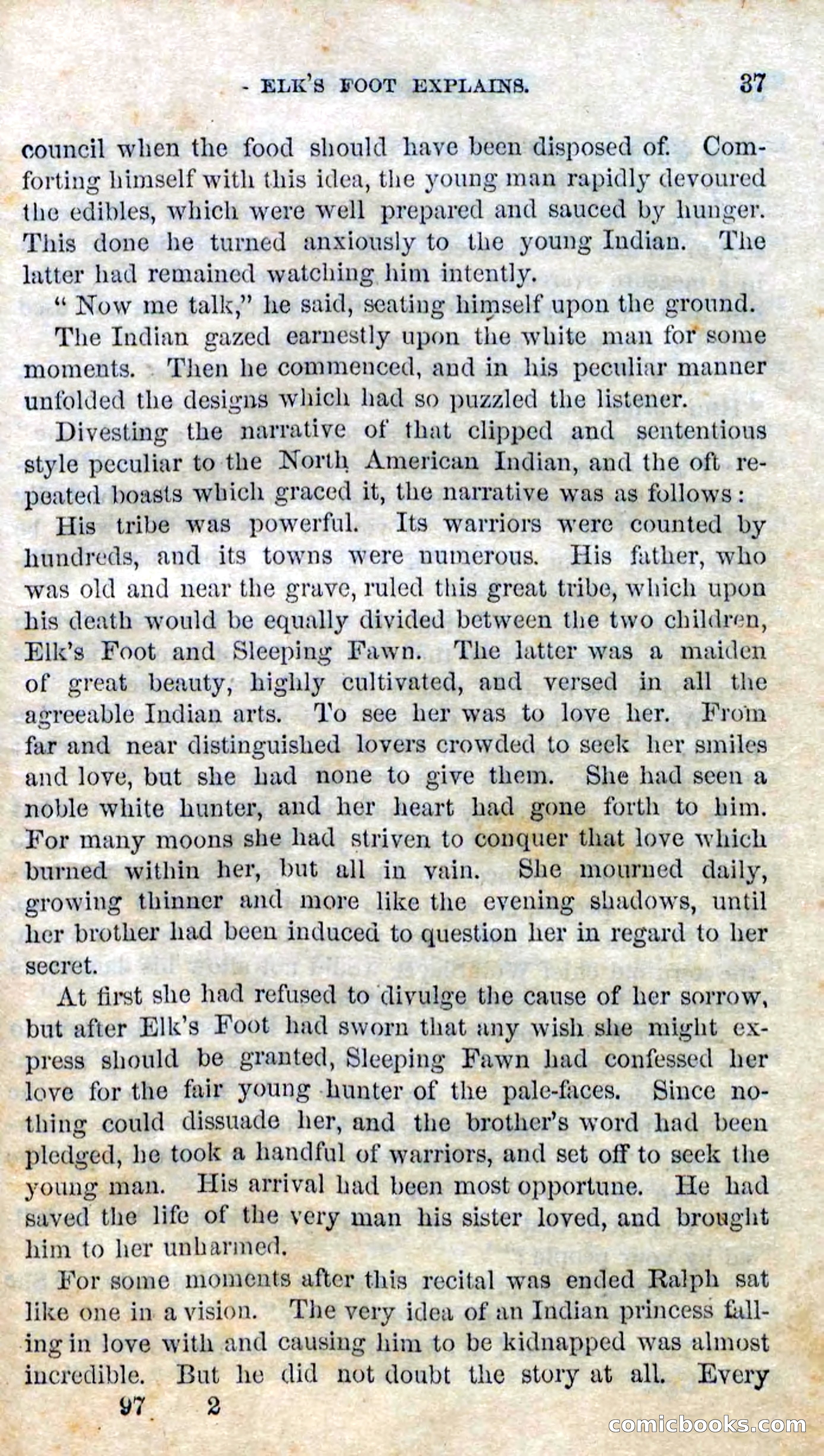 Beadle's Dime Novels No. 97: The Doomed Hunter — page 35 of 100