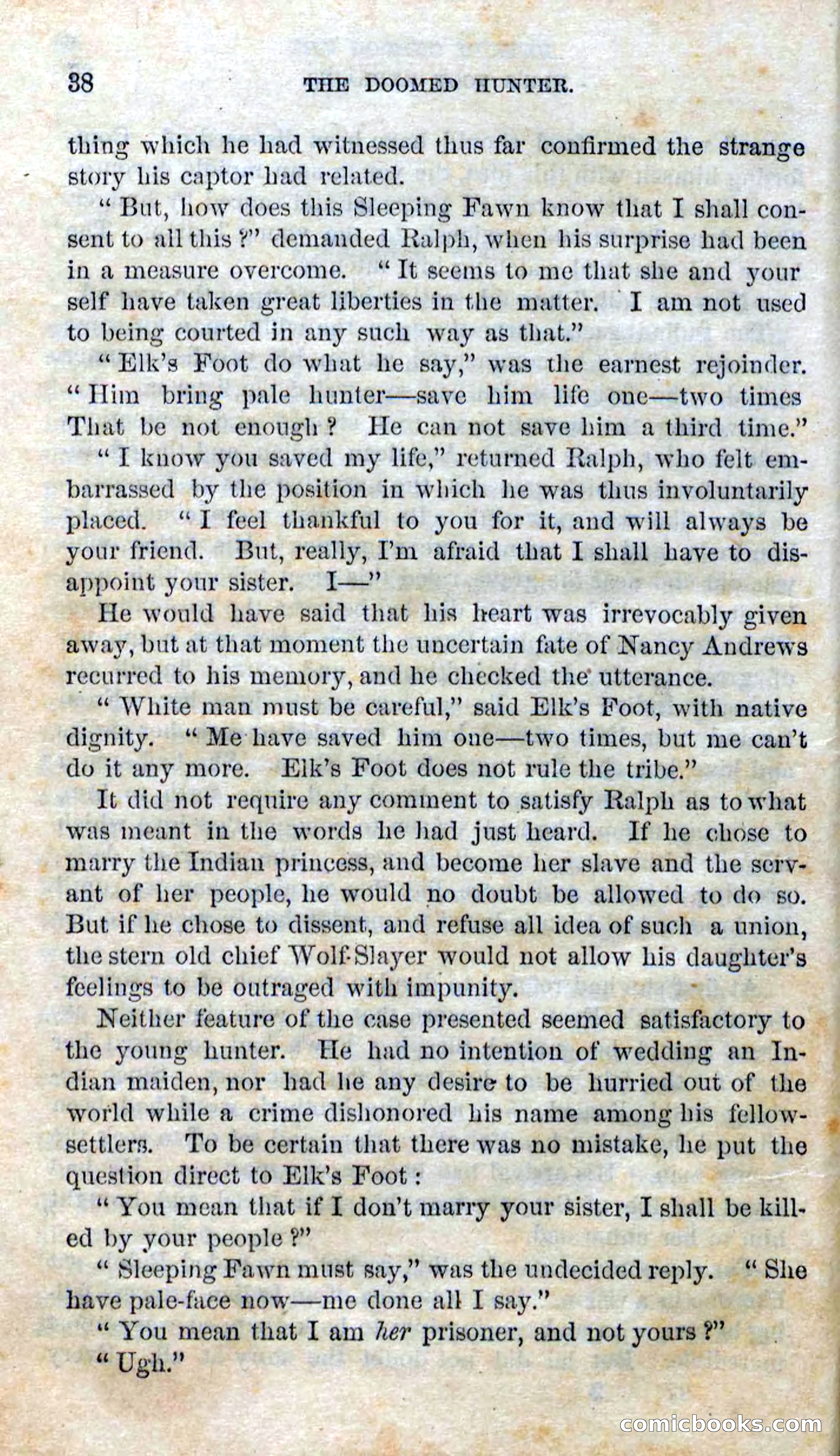 Beadle's Dime Novels No. 97: The Doomed Hunter — page 36 of 100