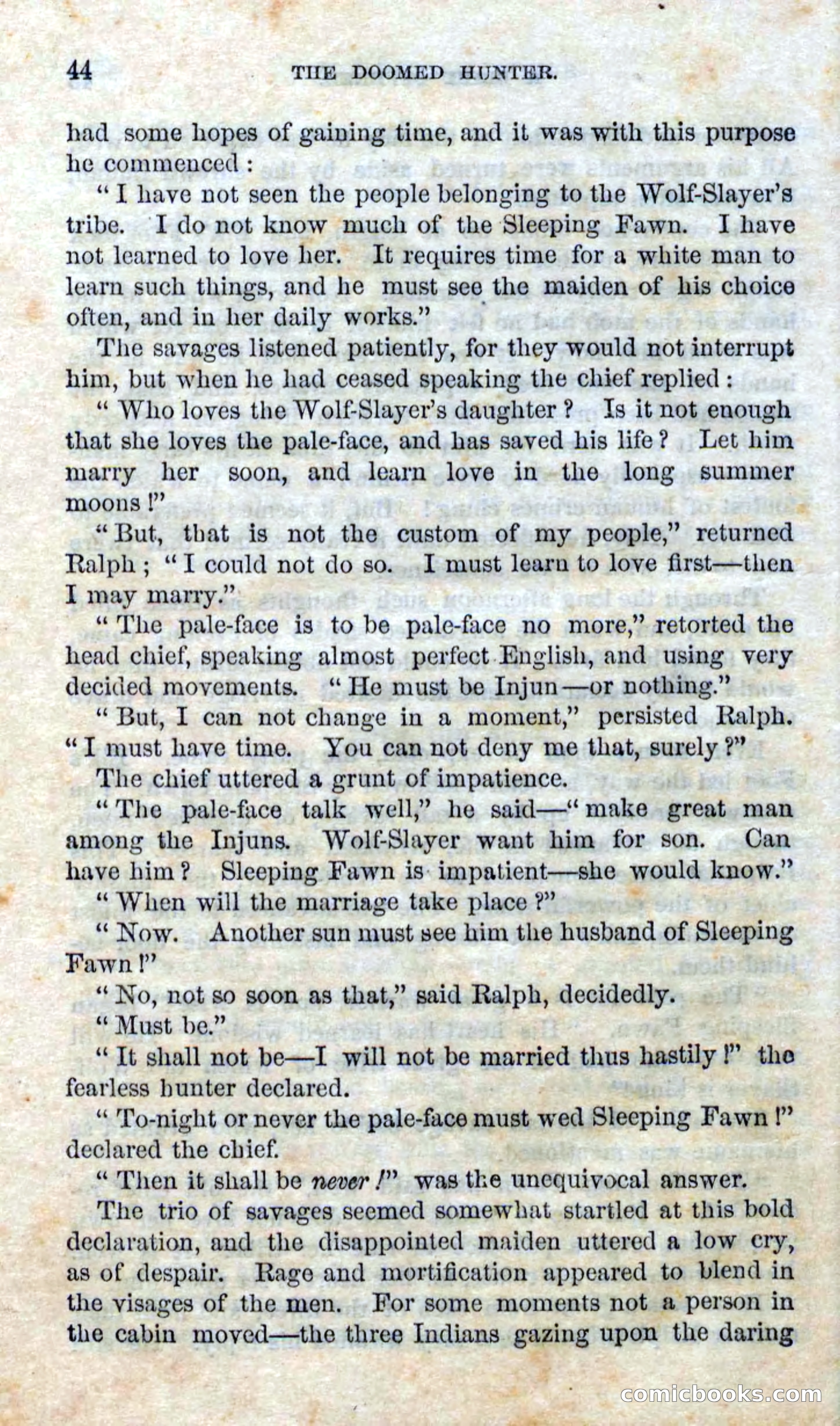 Beadle's Dime Novels No. 97: The Doomed Hunter — page 42 of 100