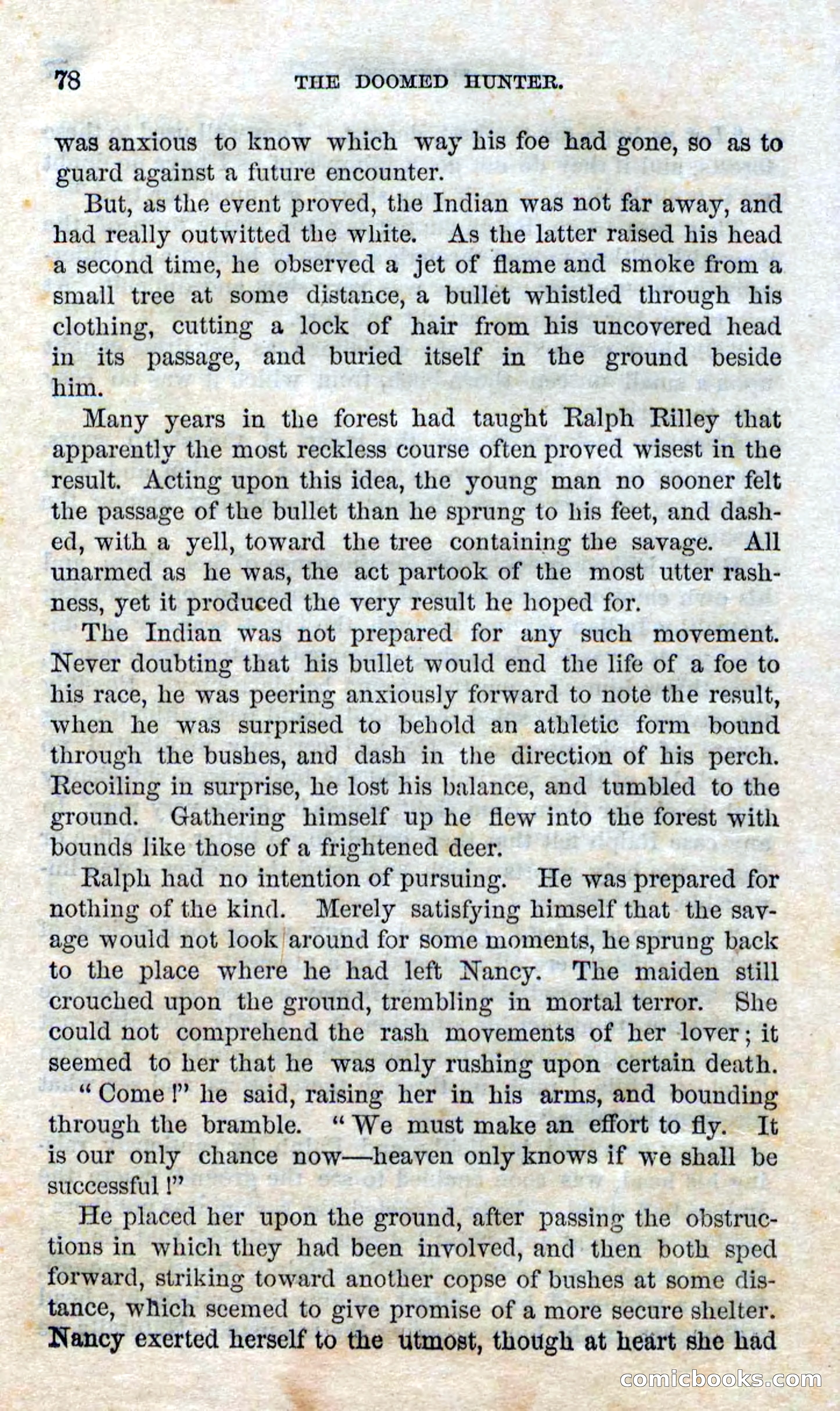 Beadle's Dime Novels No. 97: The Doomed Hunter — page 76 of 100