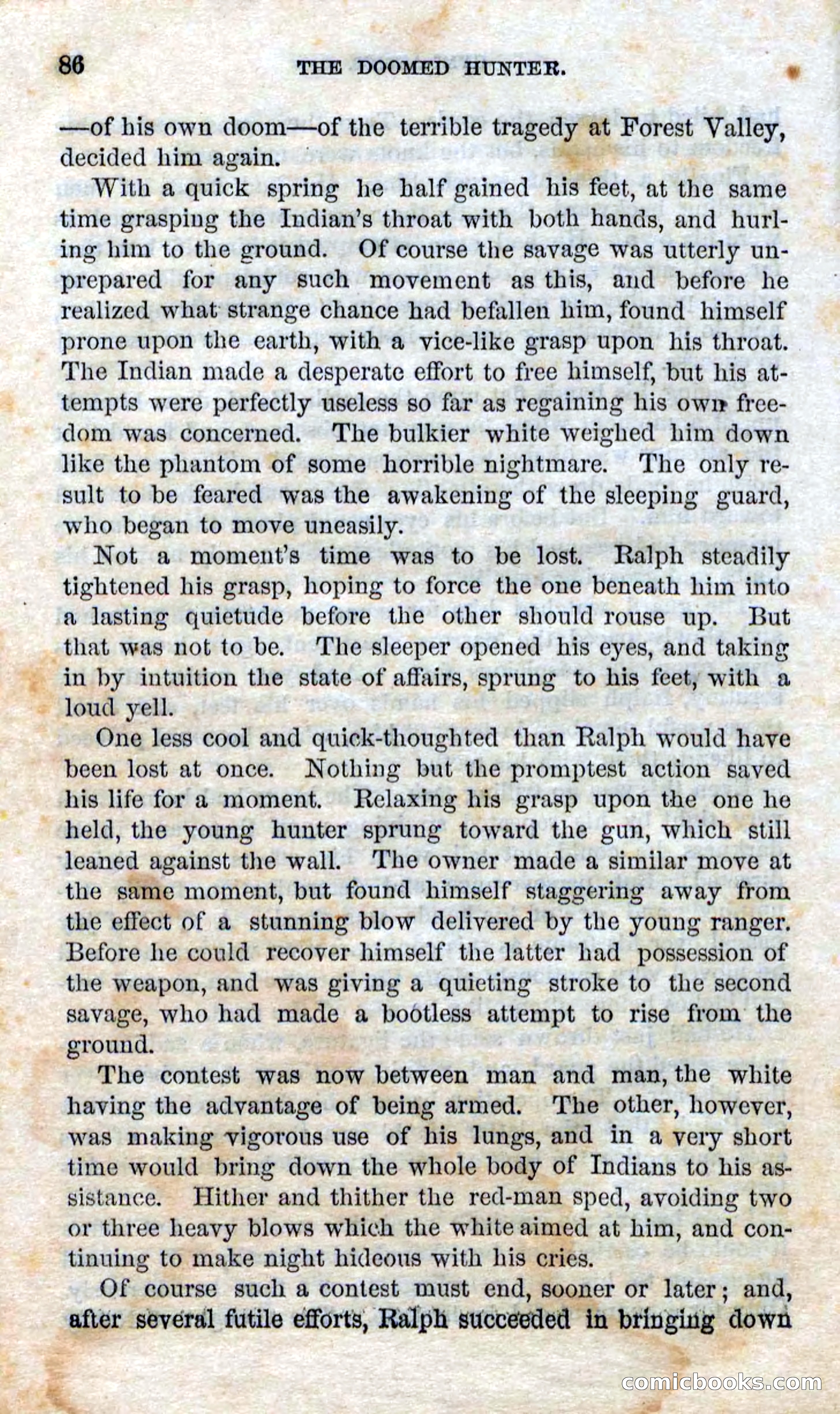 Beadle's Dime Novels No. 97: The Doomed Hunter — page 84 of 100