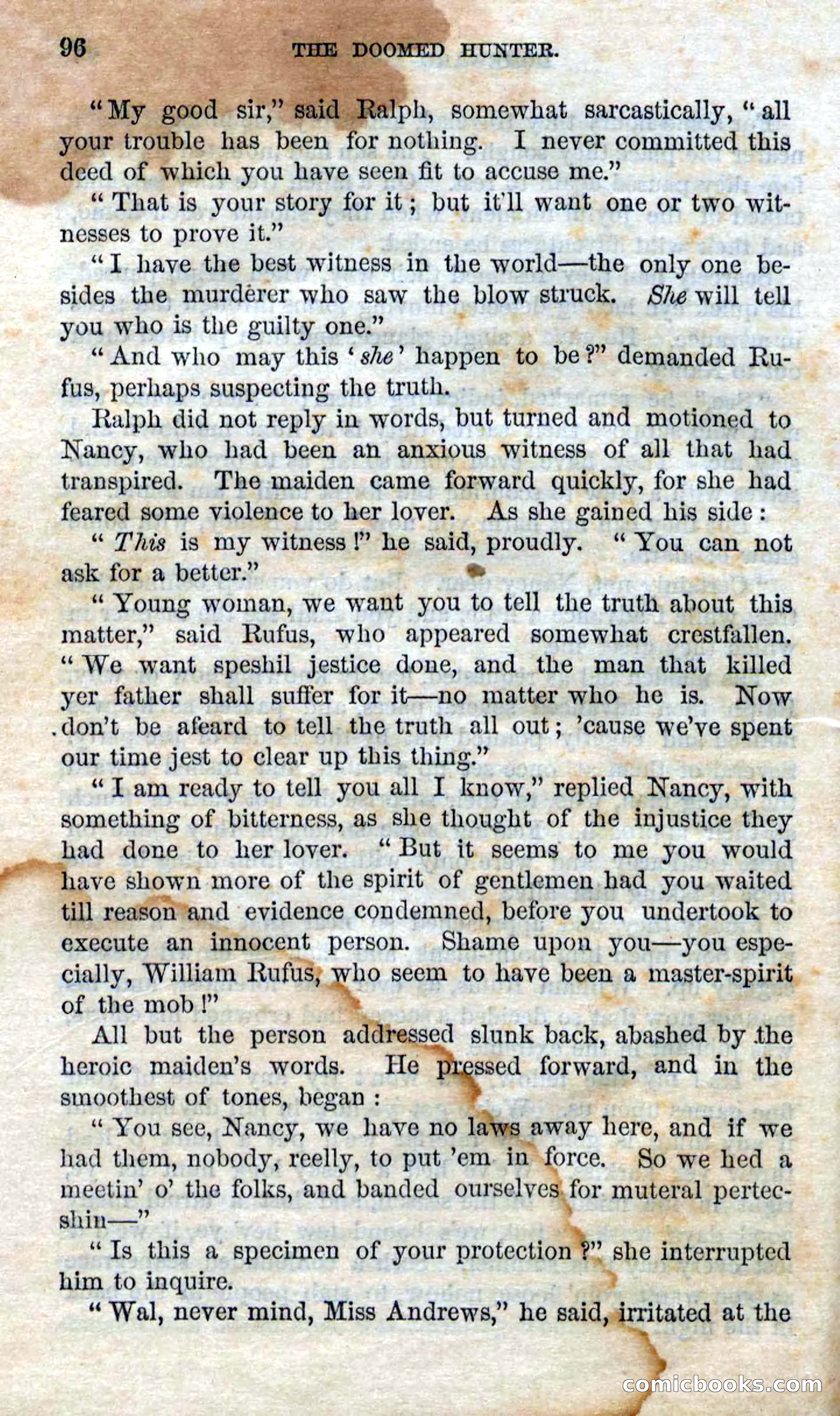 Beadle's Dime Novels No. 97: The Doomed Hunter — page 94 of 100