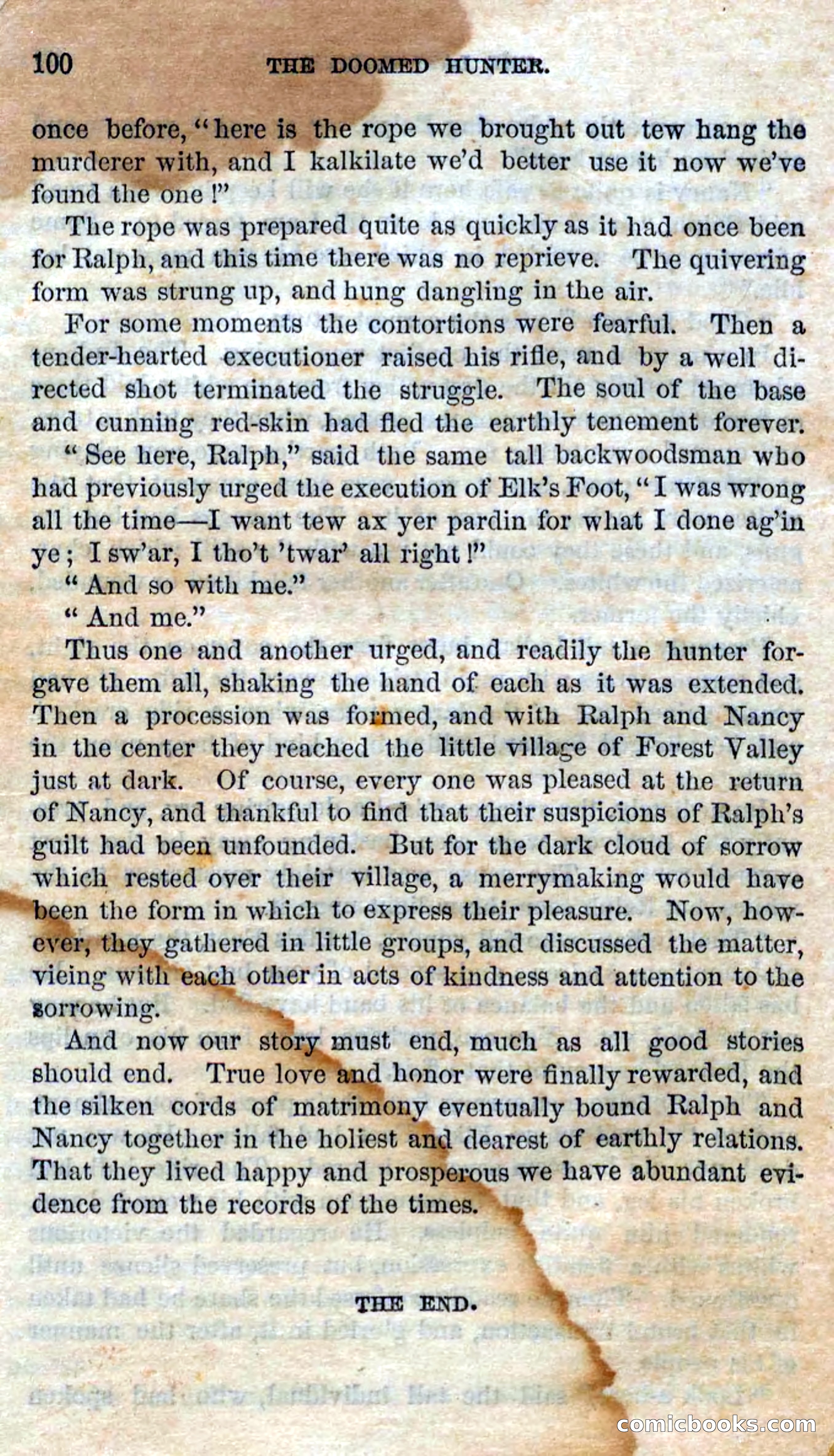 Beadle's Dime Novels No. 97: The Doomed Hunter — page 98 of 100