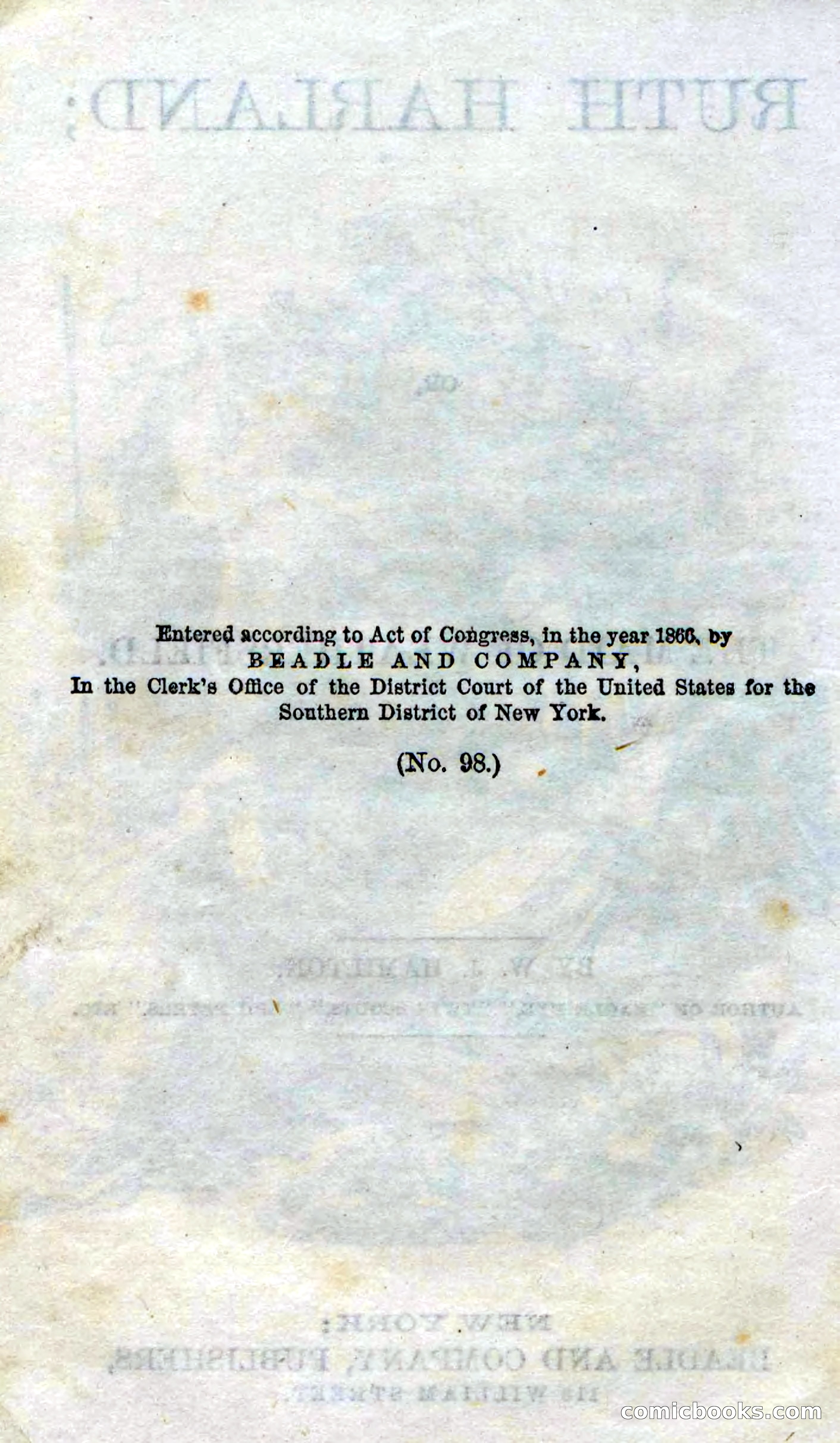 Beadle's Dime Novels No. 98 — page 5 of 96