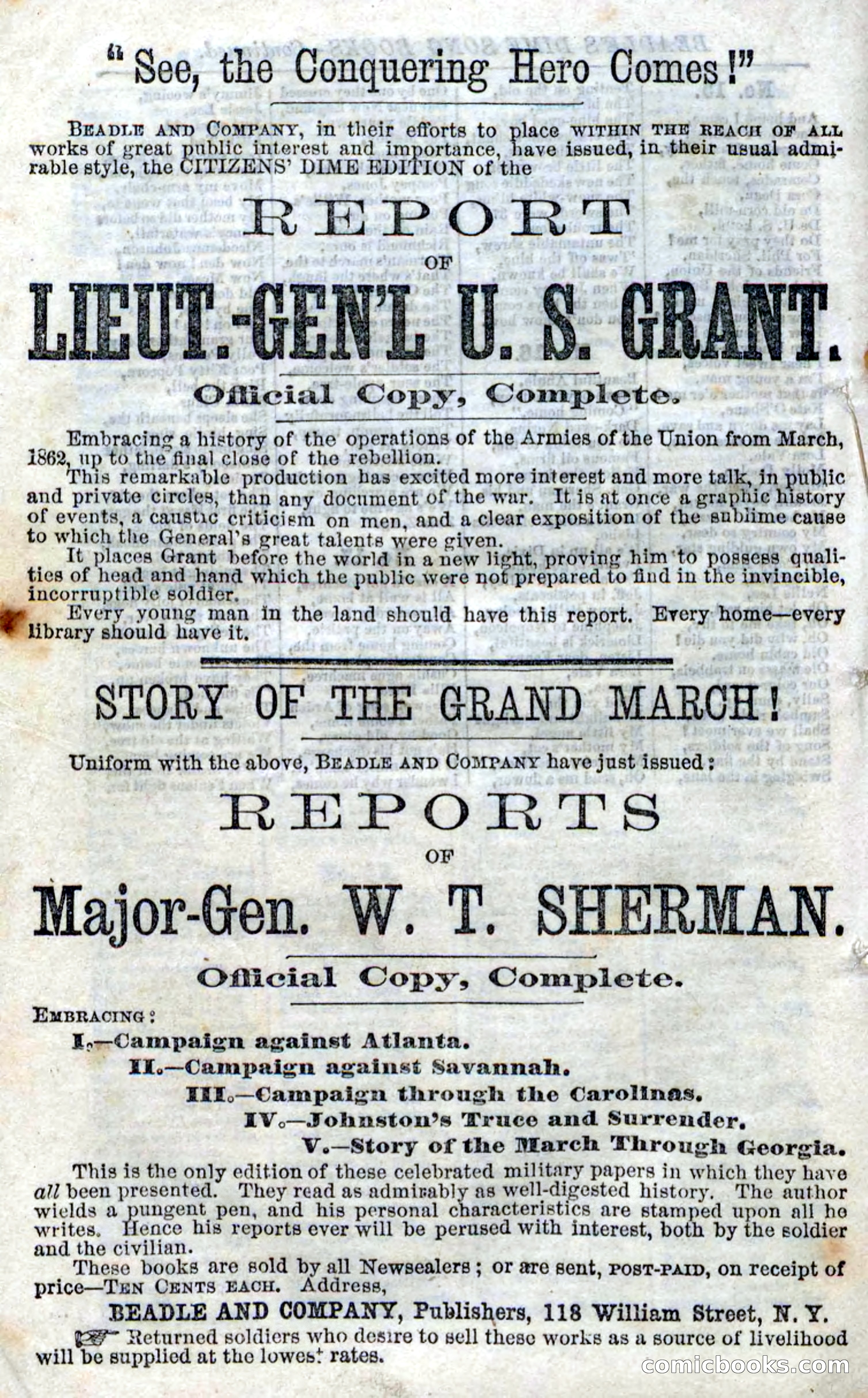 Beadle's Dime Novels No. 98 — page 96 of 96