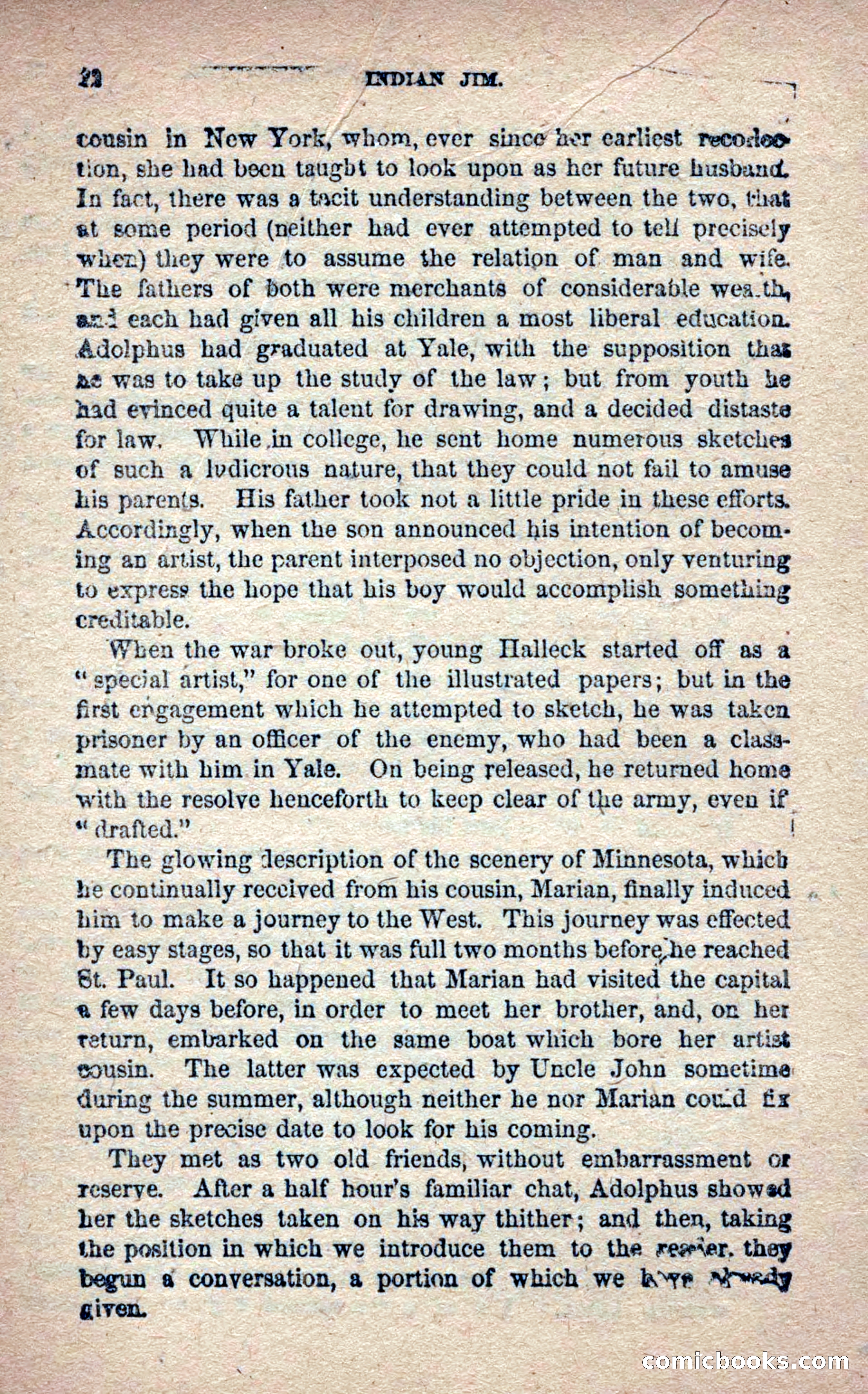 Beadle's Frontier Series #25: Indian Jim—A Tale of the Minnesota Massacre — page 10 of 100