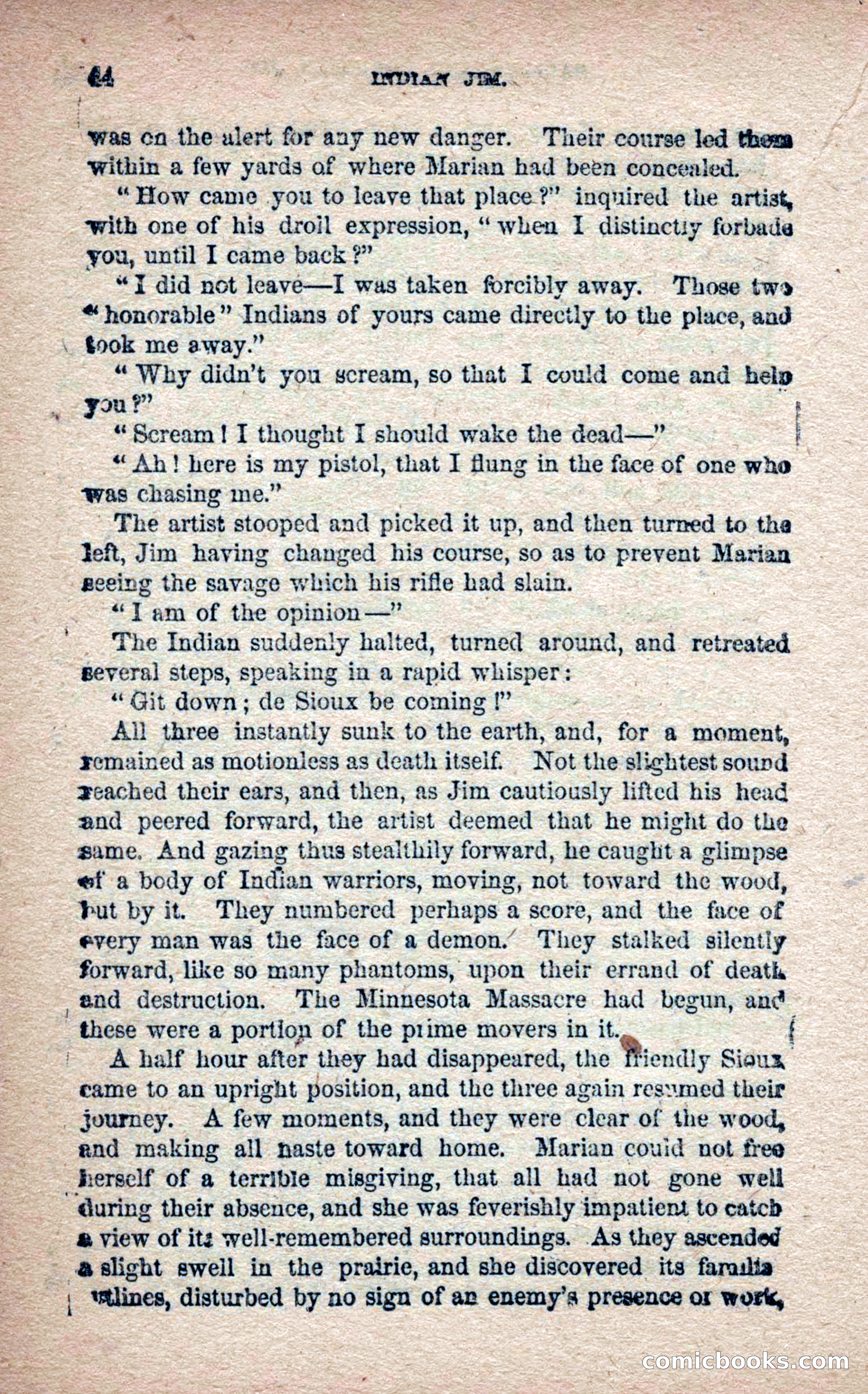 Beadle's Frontier Series #25: Indian Jim—A Tale of the Minnesota Massacre — page 42 of 100