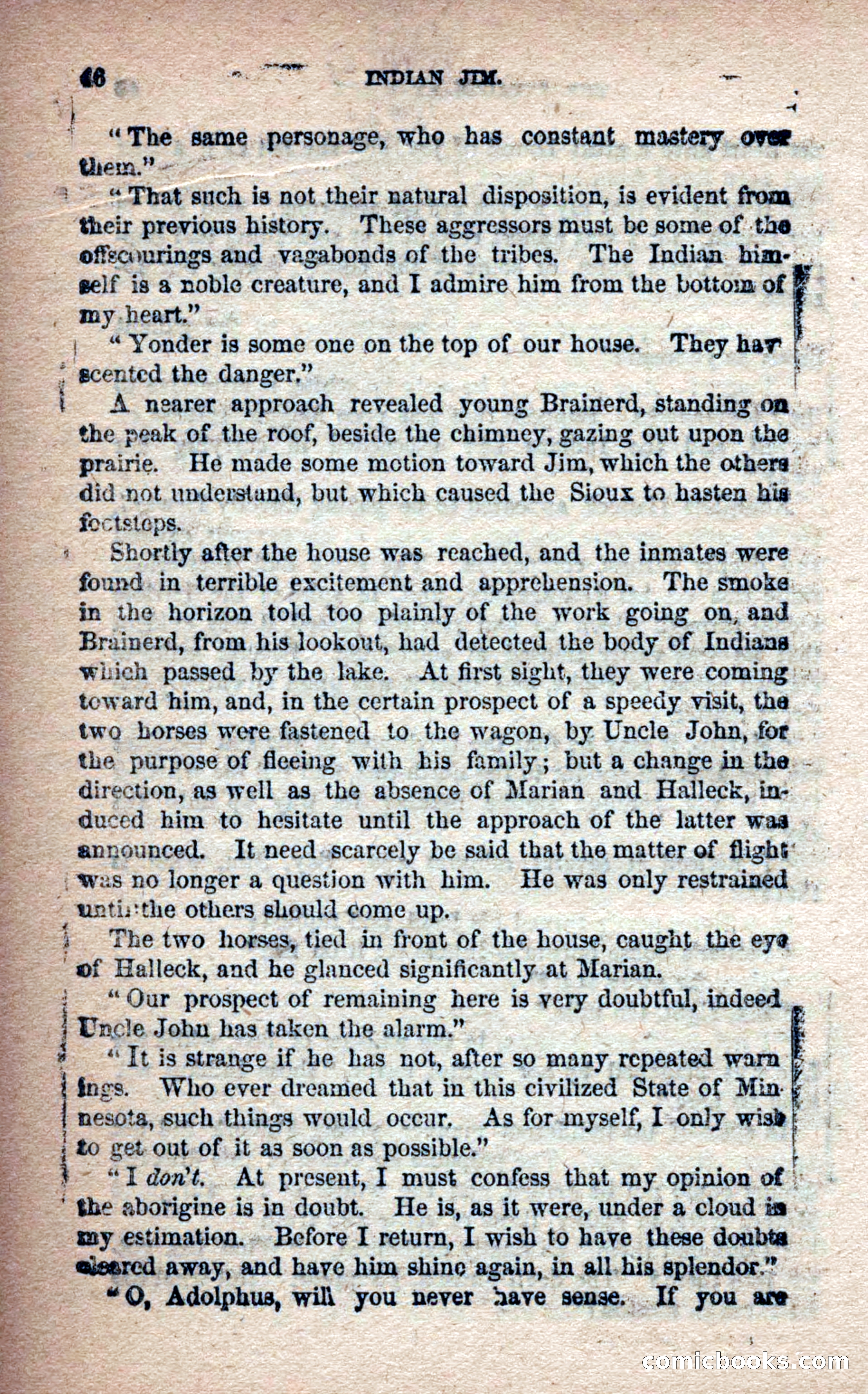 Beadle's Frontier Series #25: Indian Jim—A Tale of the Minnesota Massacre — page 44 of 100