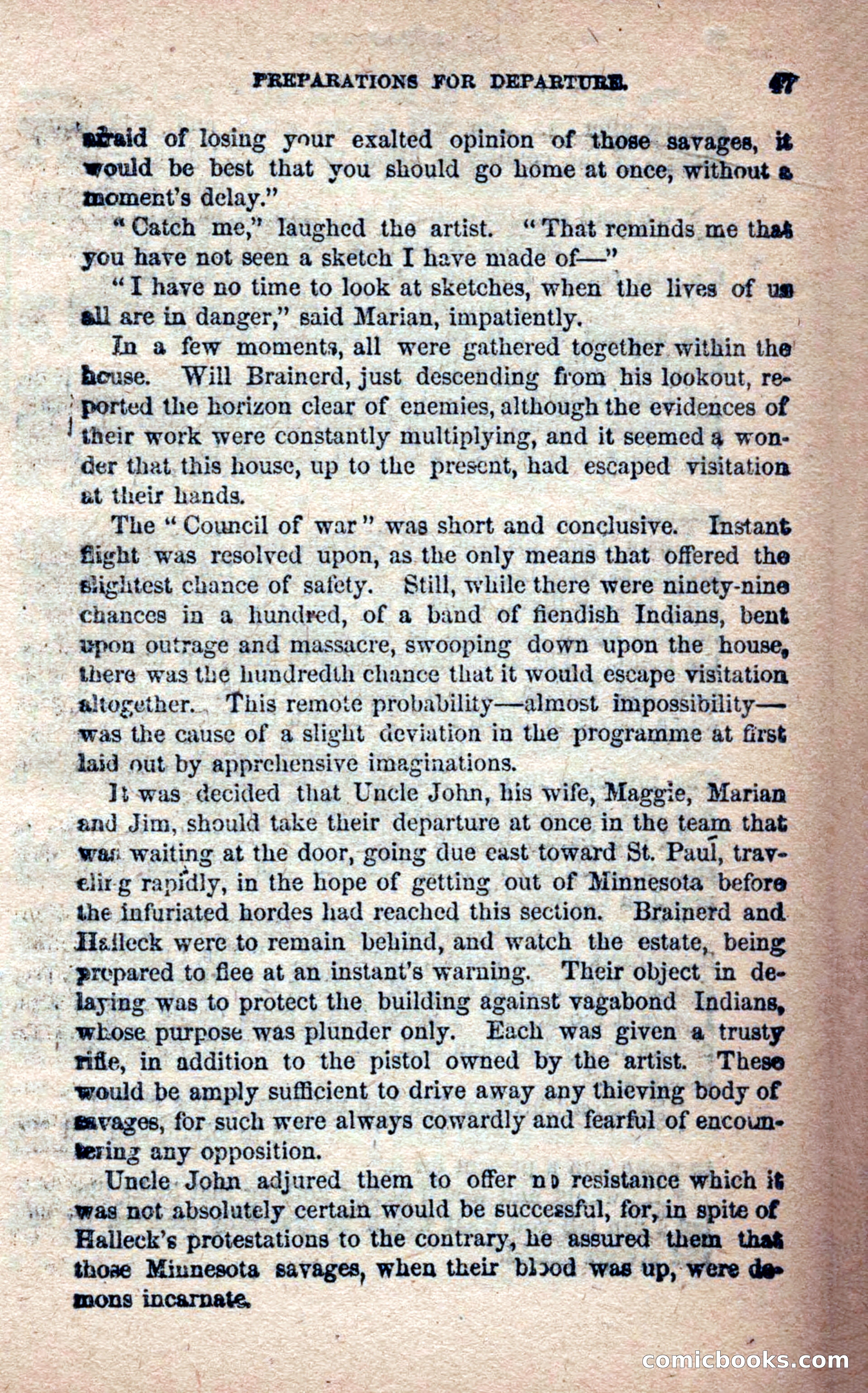 Beadle's Frontier Series #25: Indian Jim—A Tale of the Minnesota Massacre — page 45 of 100