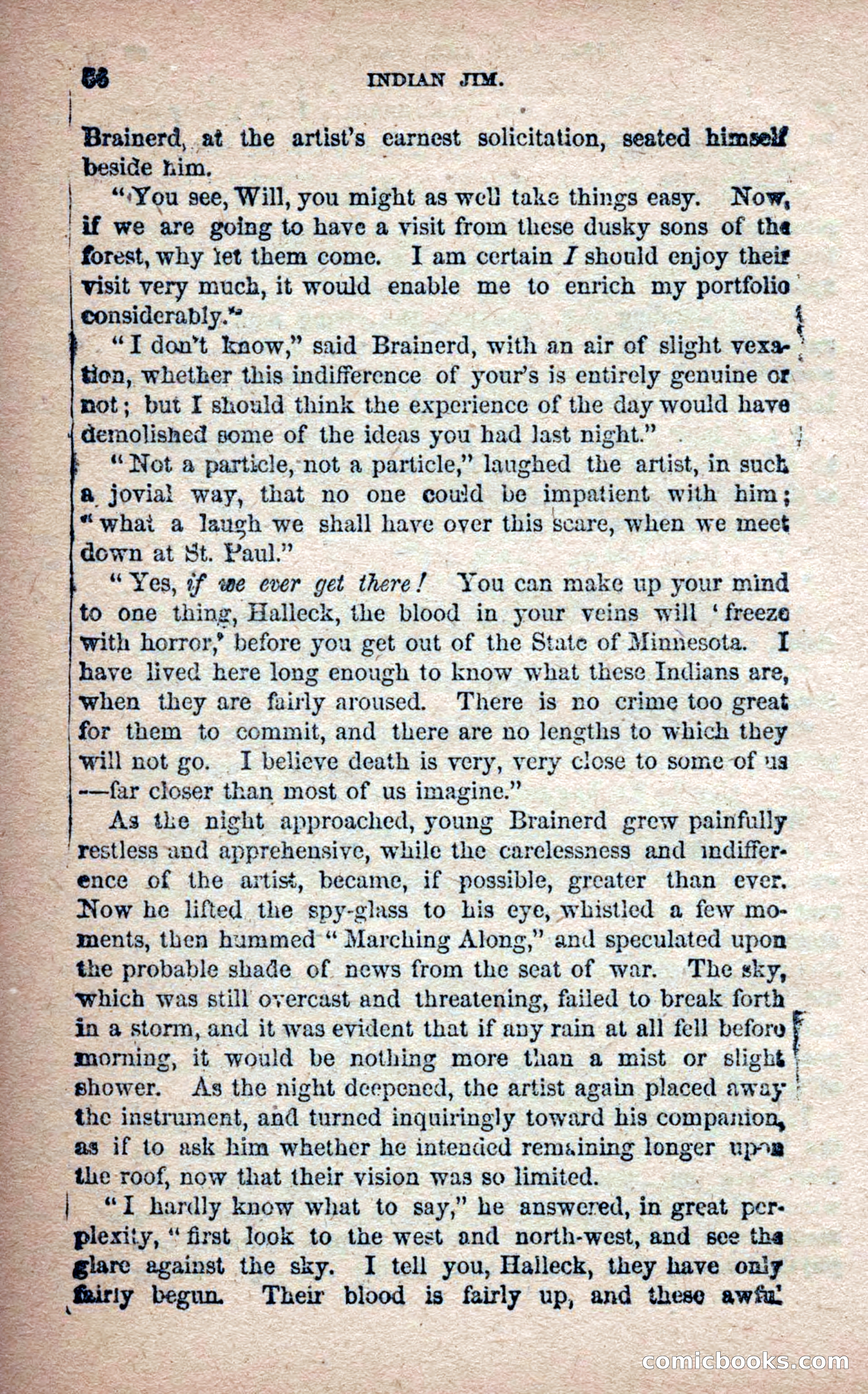 Beadle's Frontier Series #25: Indian Jim—A Tale of the Minnesota Massacre — page 54 of 100