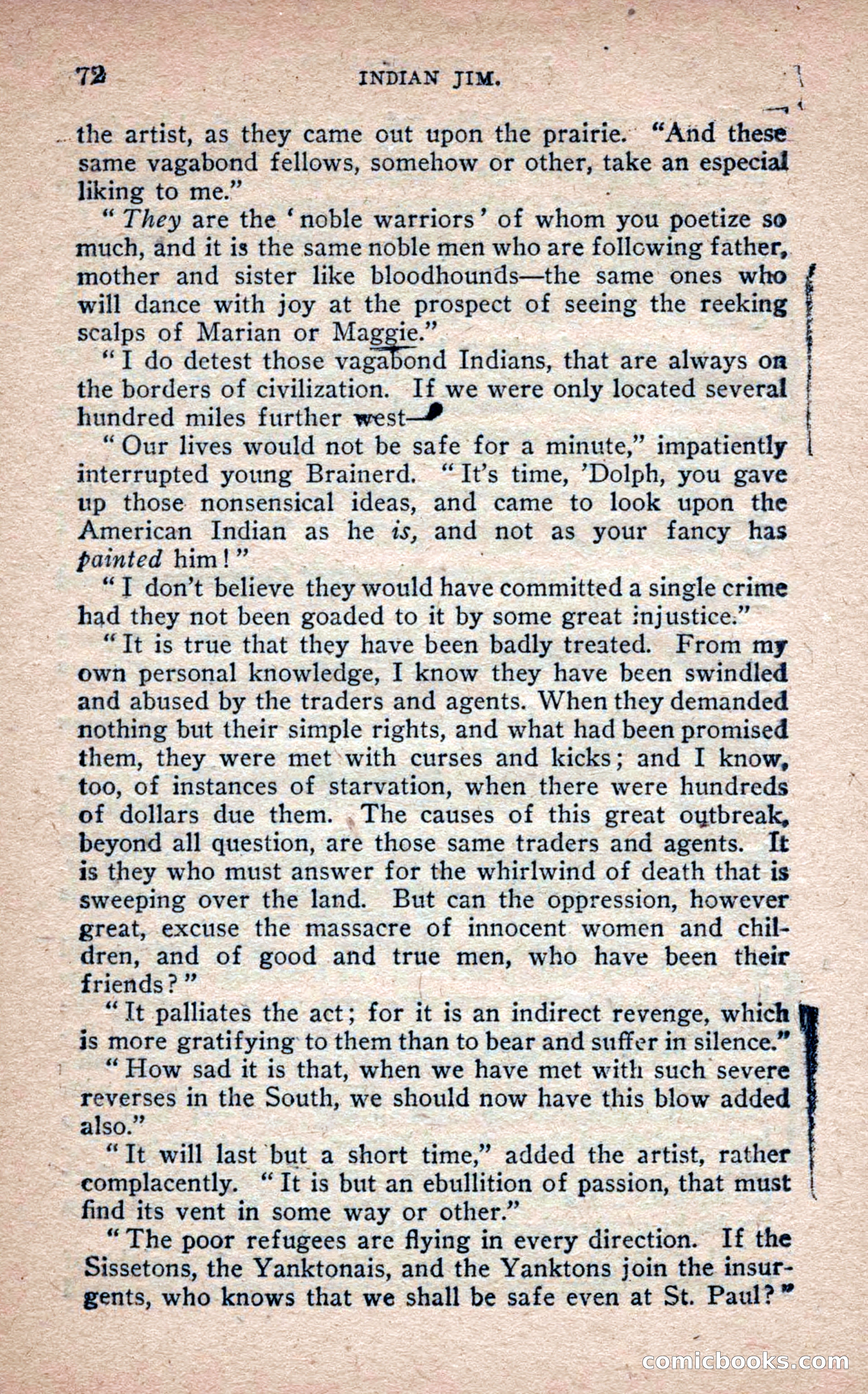 Beadle's Frontier Series #25: Indian Jim—A Tale of the Minnesota Massacre — page 70 of 100