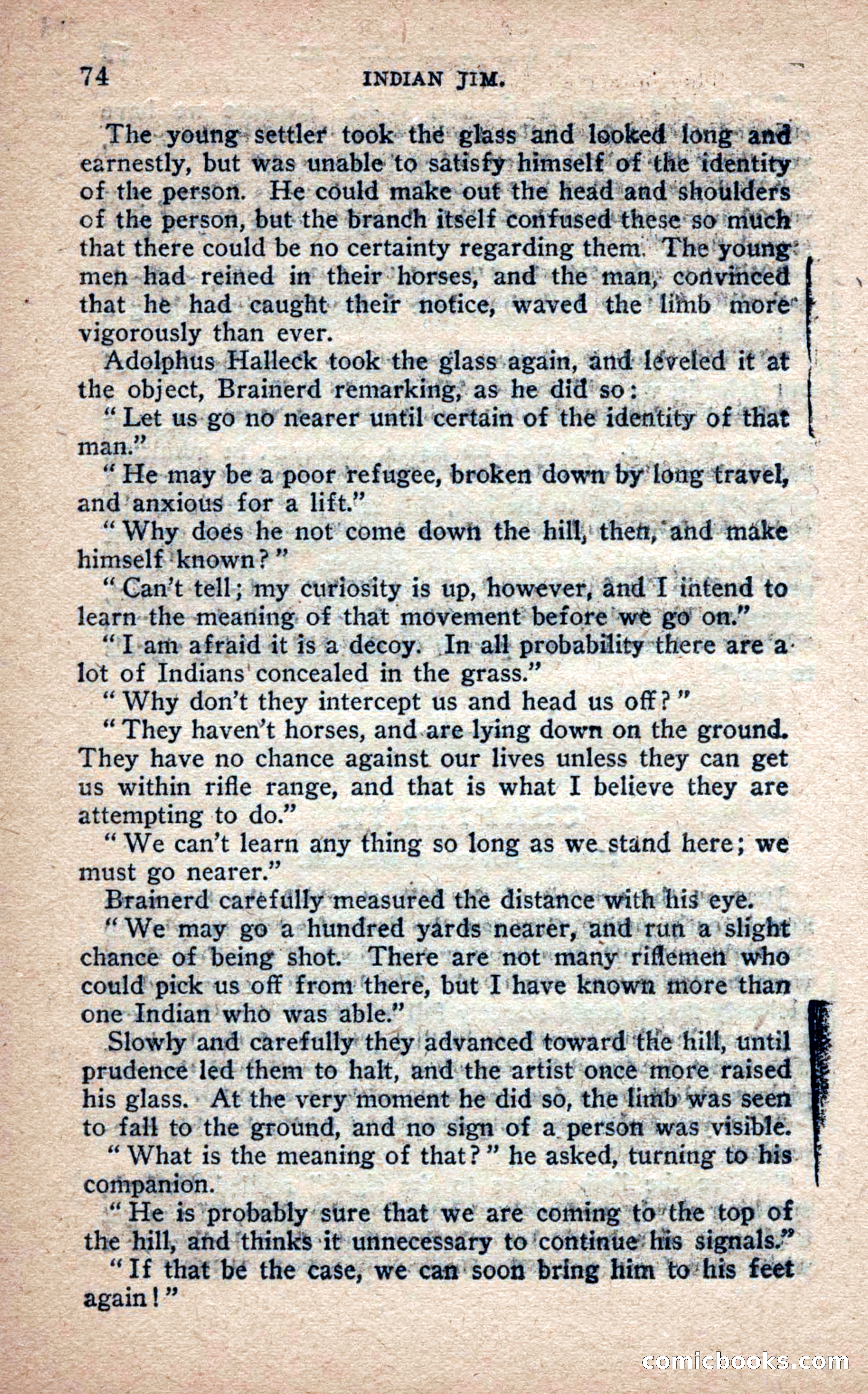 Beadle's Frontier Series #25: Indian Jim—A Tale of the Minnesota Massacre — page 72 of 100
