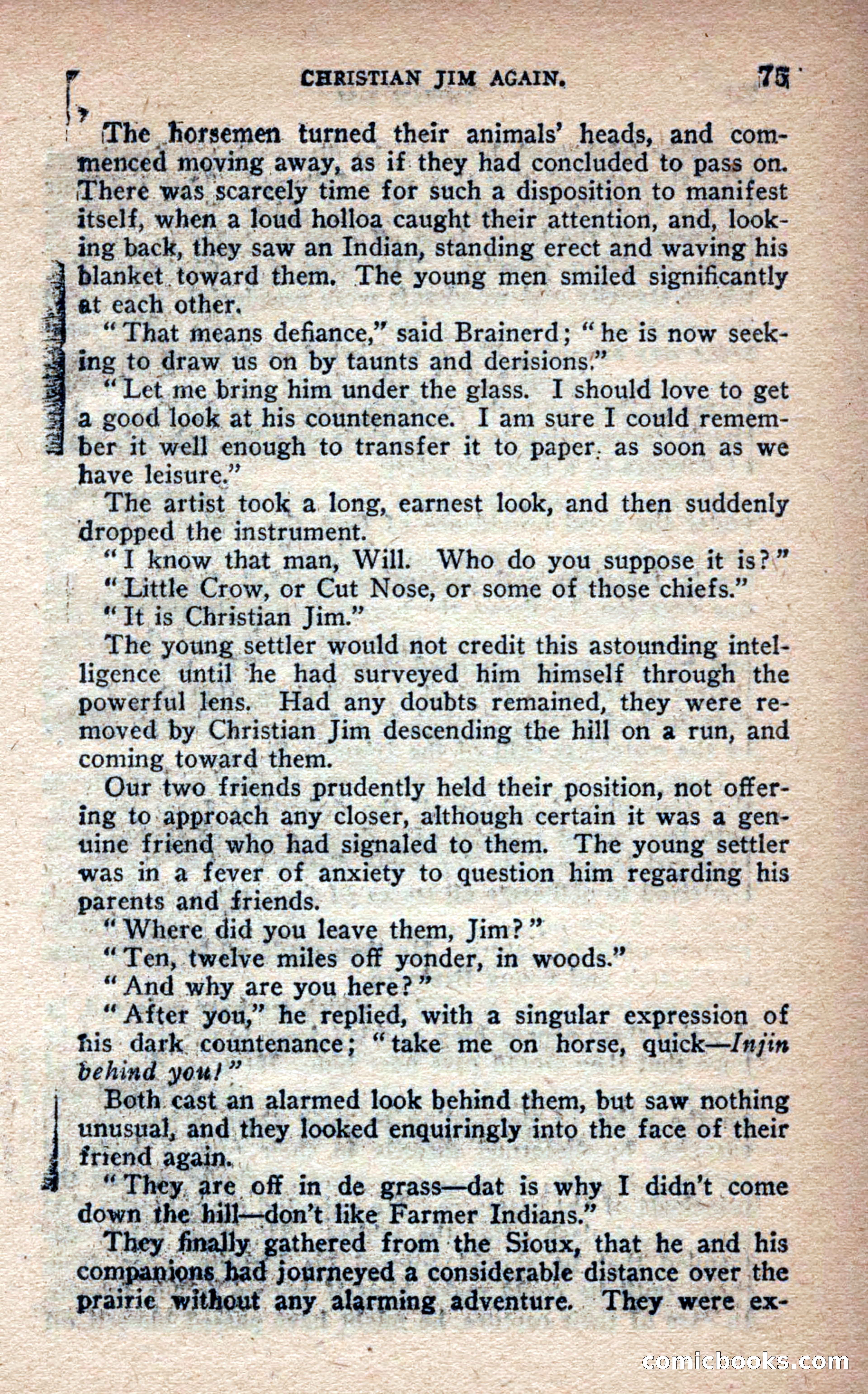 Beadle's Frontier Series #25: Indian Jim—A Tale of the Minnesota Massacre — page 73 of 100