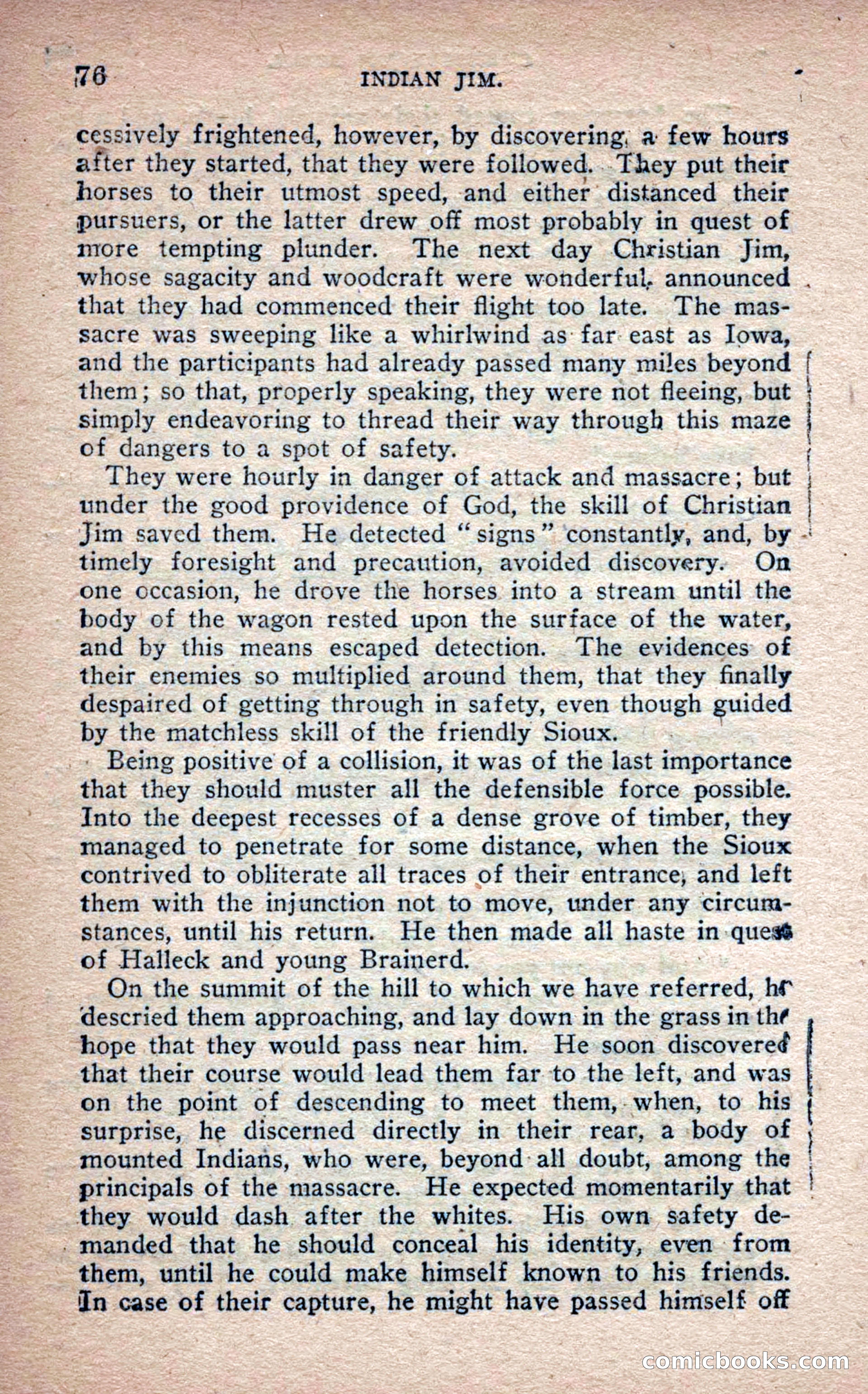 Beadle's Frontier Series #25: Indian Jim—A Tale of the Minnesota Massacre — page 74 of 100