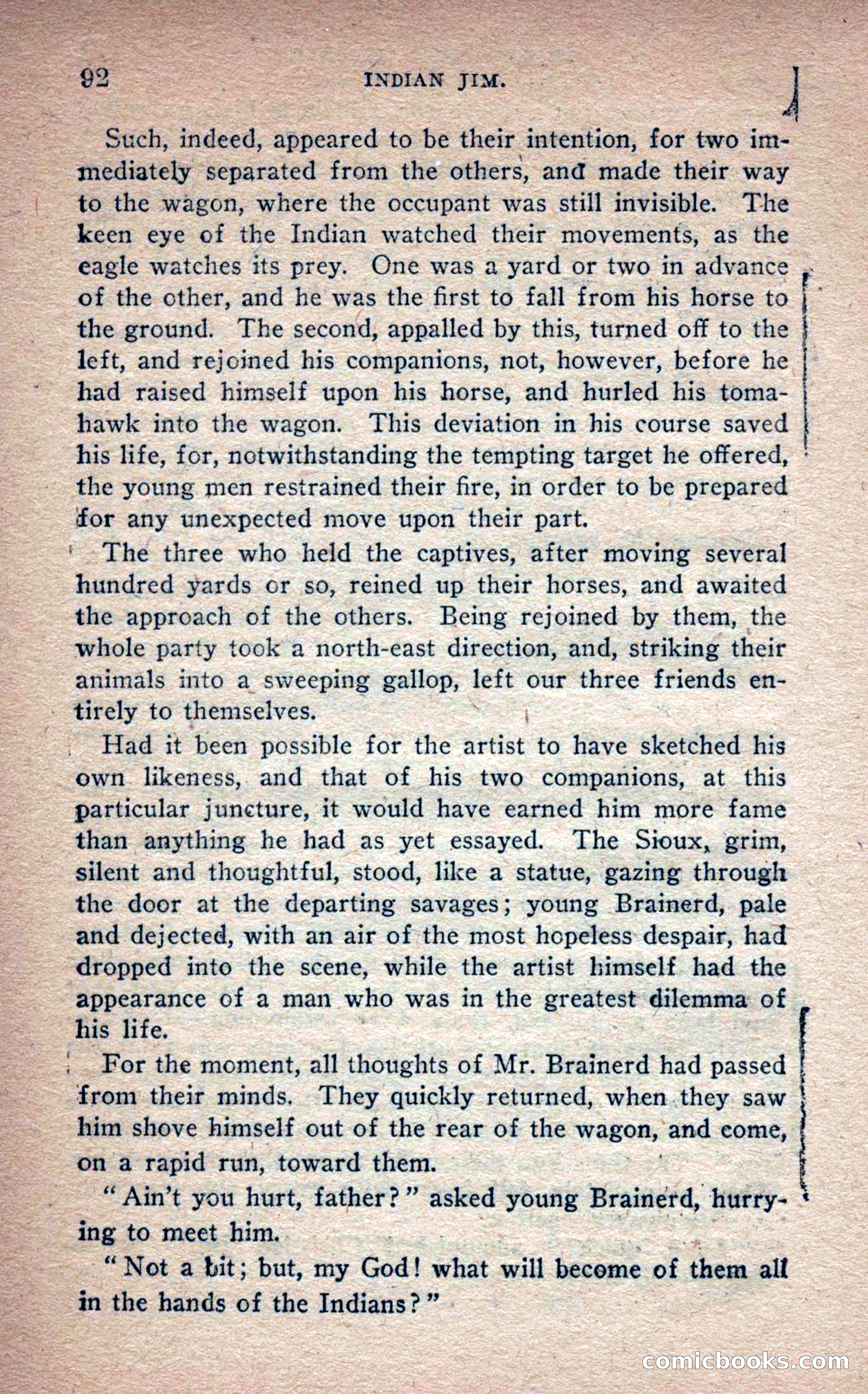 Beadle's Frontier Series #25: Indian Jim—A Tale of the Minnesota Massacre — page 90 of 100