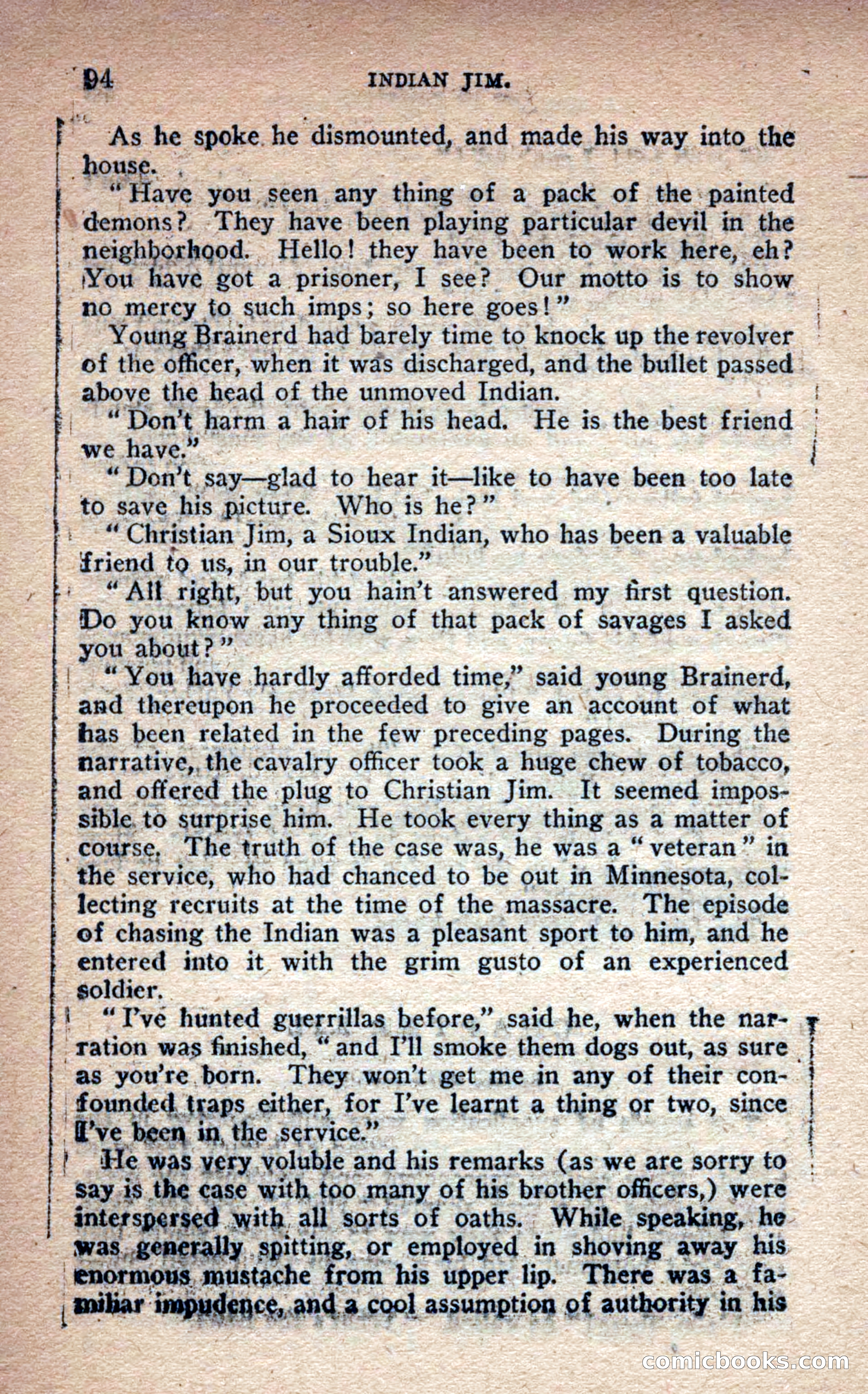 Beadle's Frontier Series #25: Indian Jim—A Tale of the Minnesota Massacre — page 92 of 100