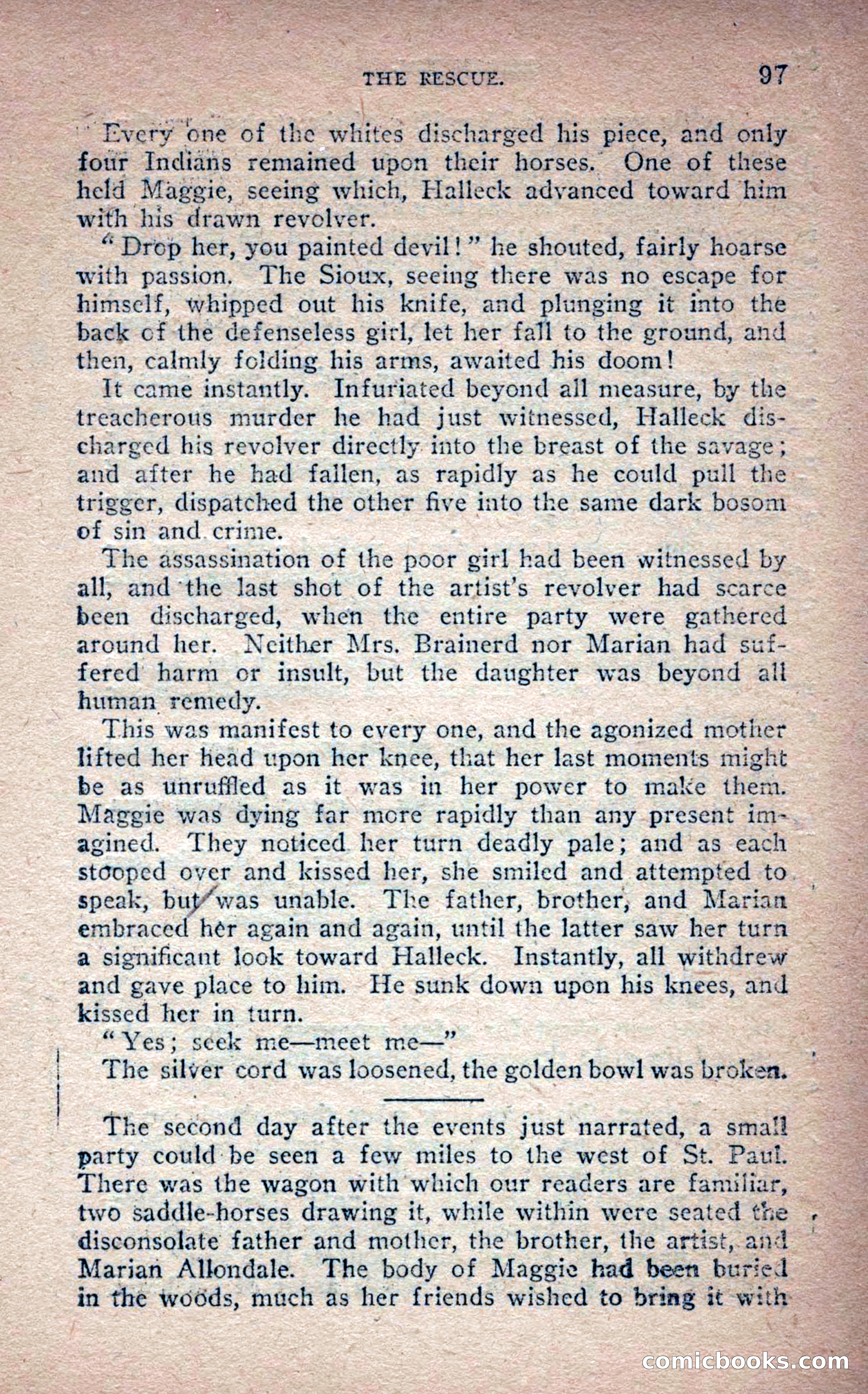 Beadle's Frontier Series #25: Indian Jim—A Tale of the Minnesota Massacre — page 95 of 100