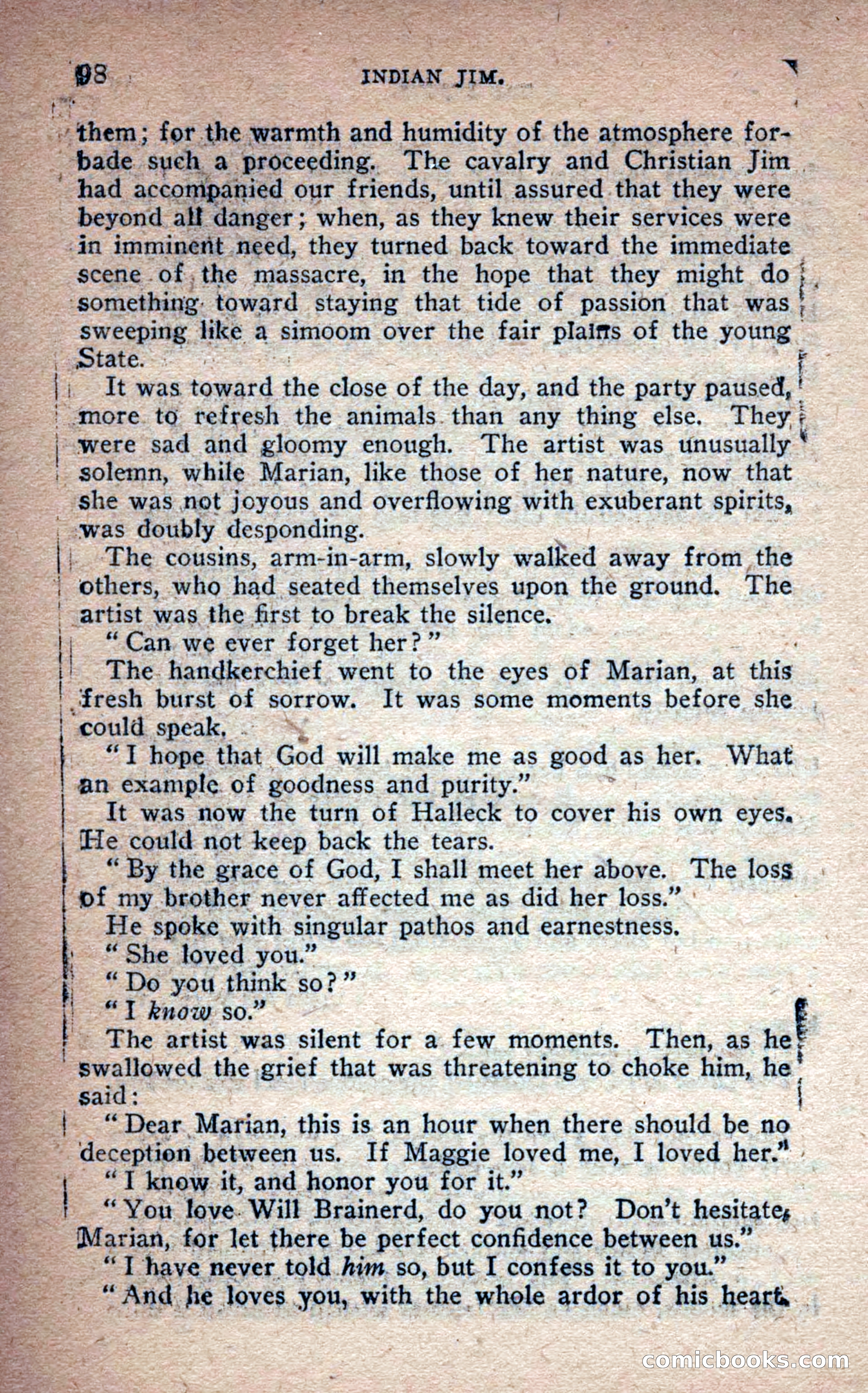 Beadle's Frontier Series #25: Indian Jim—A Tale of the Minnesota Massacre — page 96 of 100