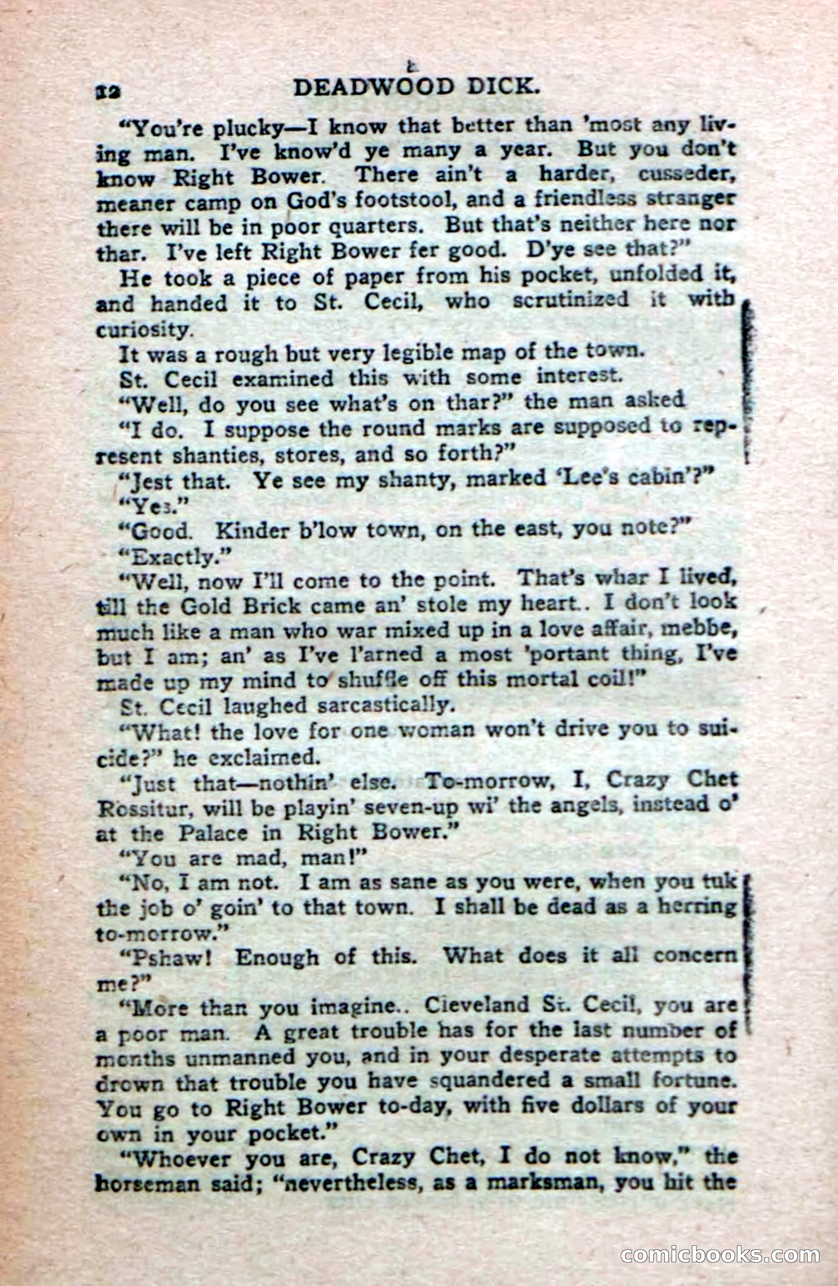 Deadwood Dick's Big Deal; or, The Gold Brick of Oregon — page 10 of 100