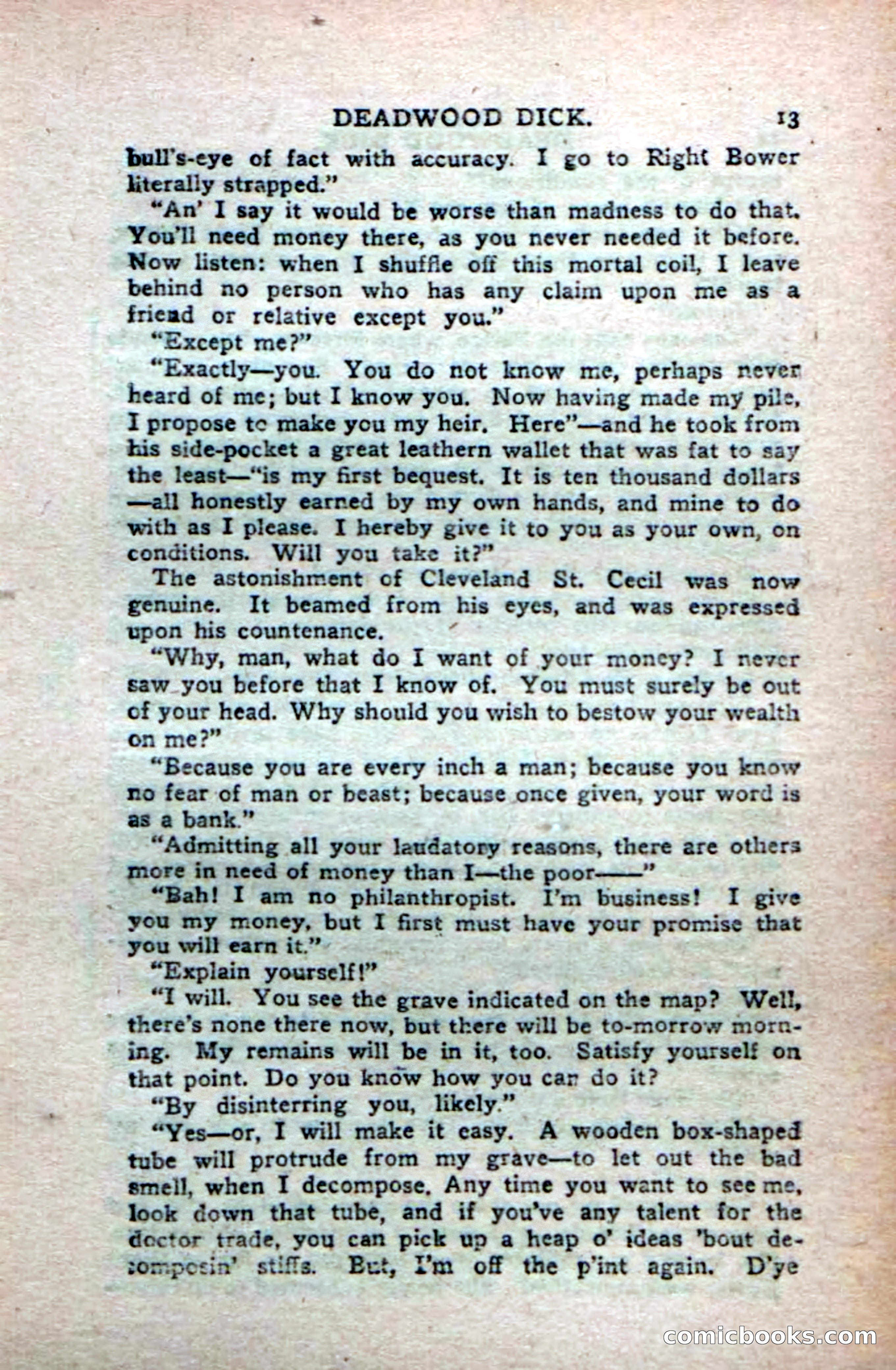 Deadwood Dick's Big Deal; or, The Gold Brick of Oregon — page 11 of 100