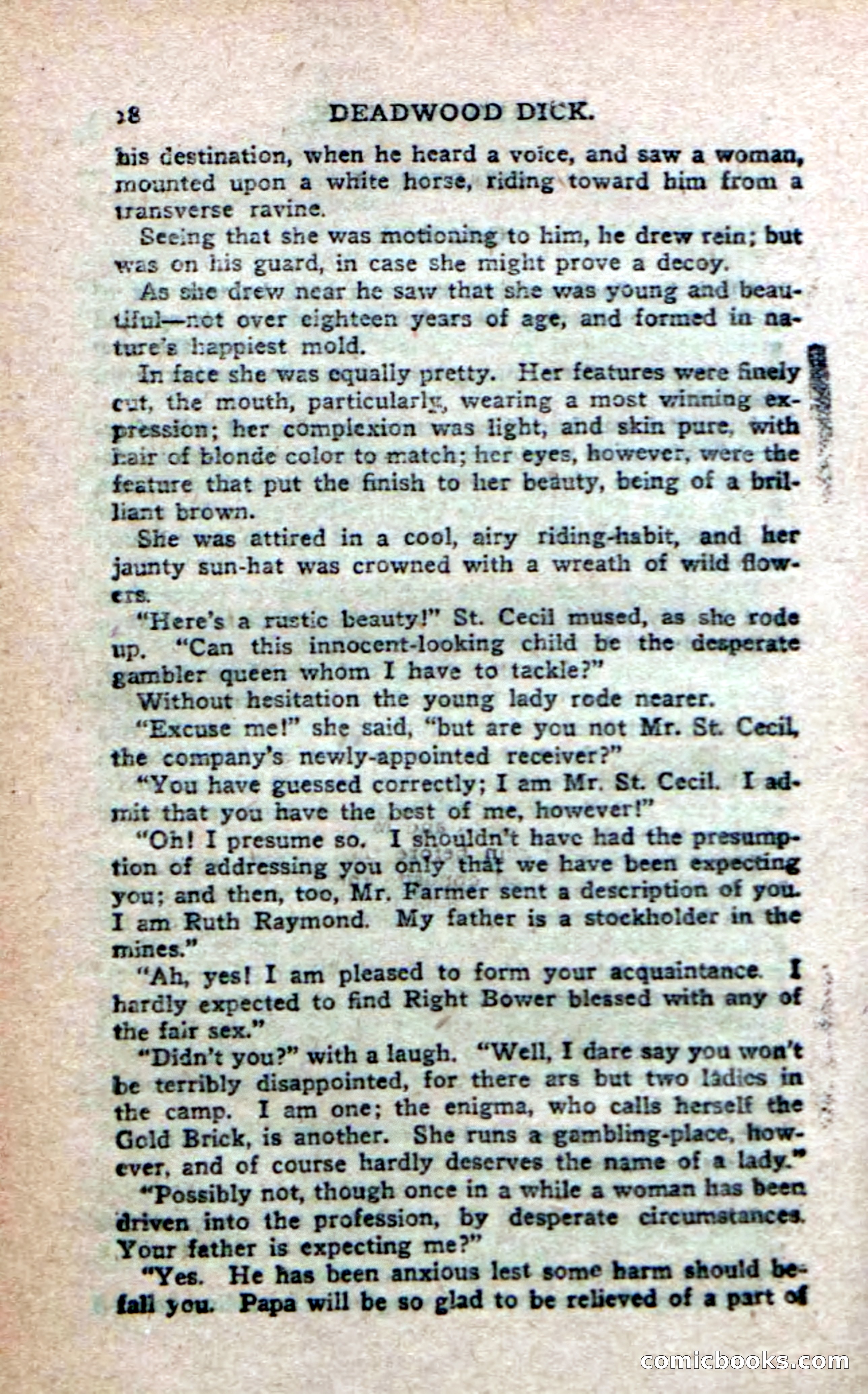 Deadwood Dick's Big Deal; or, The Gold Brick of Oregon — page 16 of 100