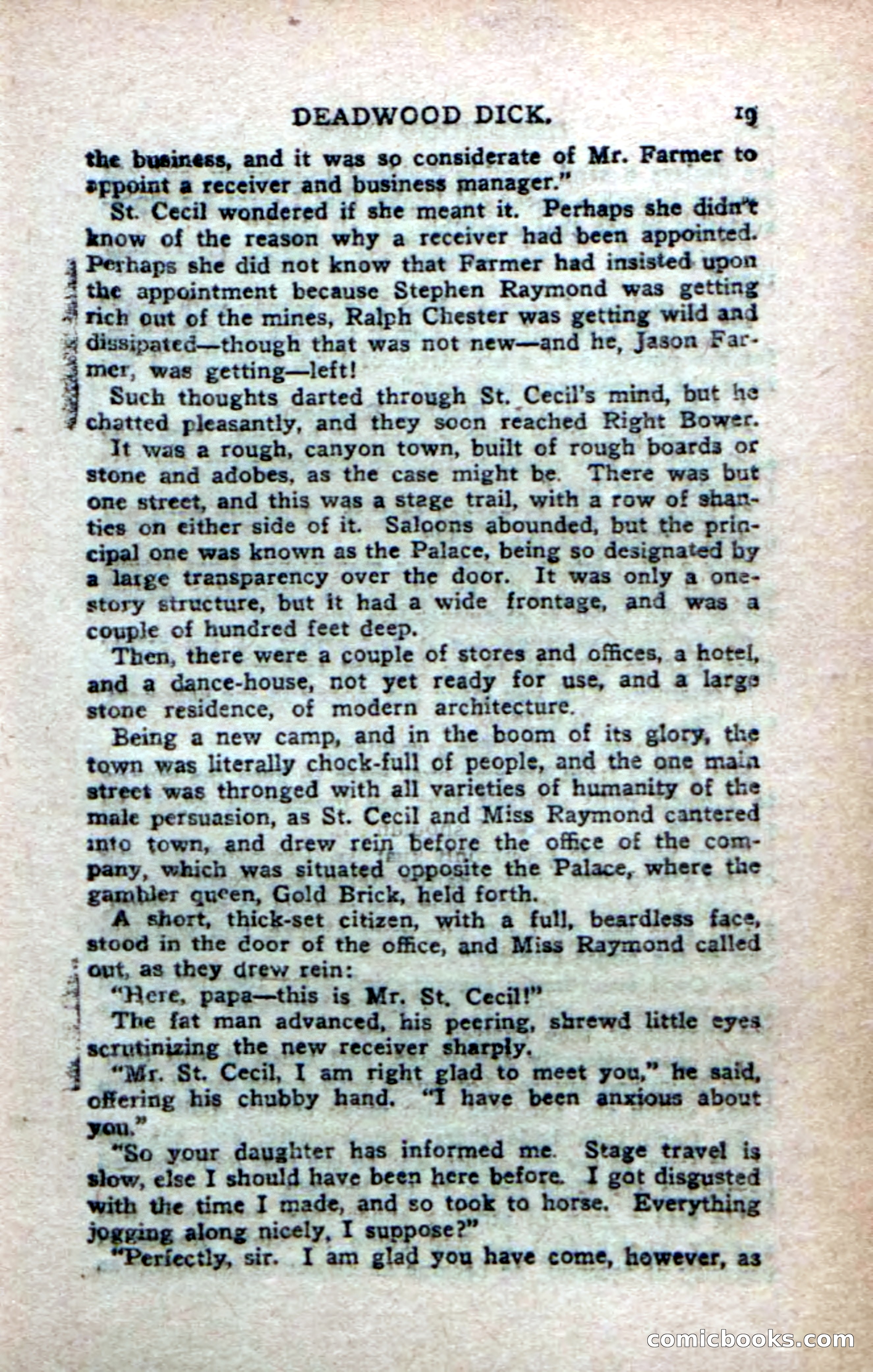 Deadwood Dick's Big Deal; or, The Gold Brick of Oregon — page 17 of 100
