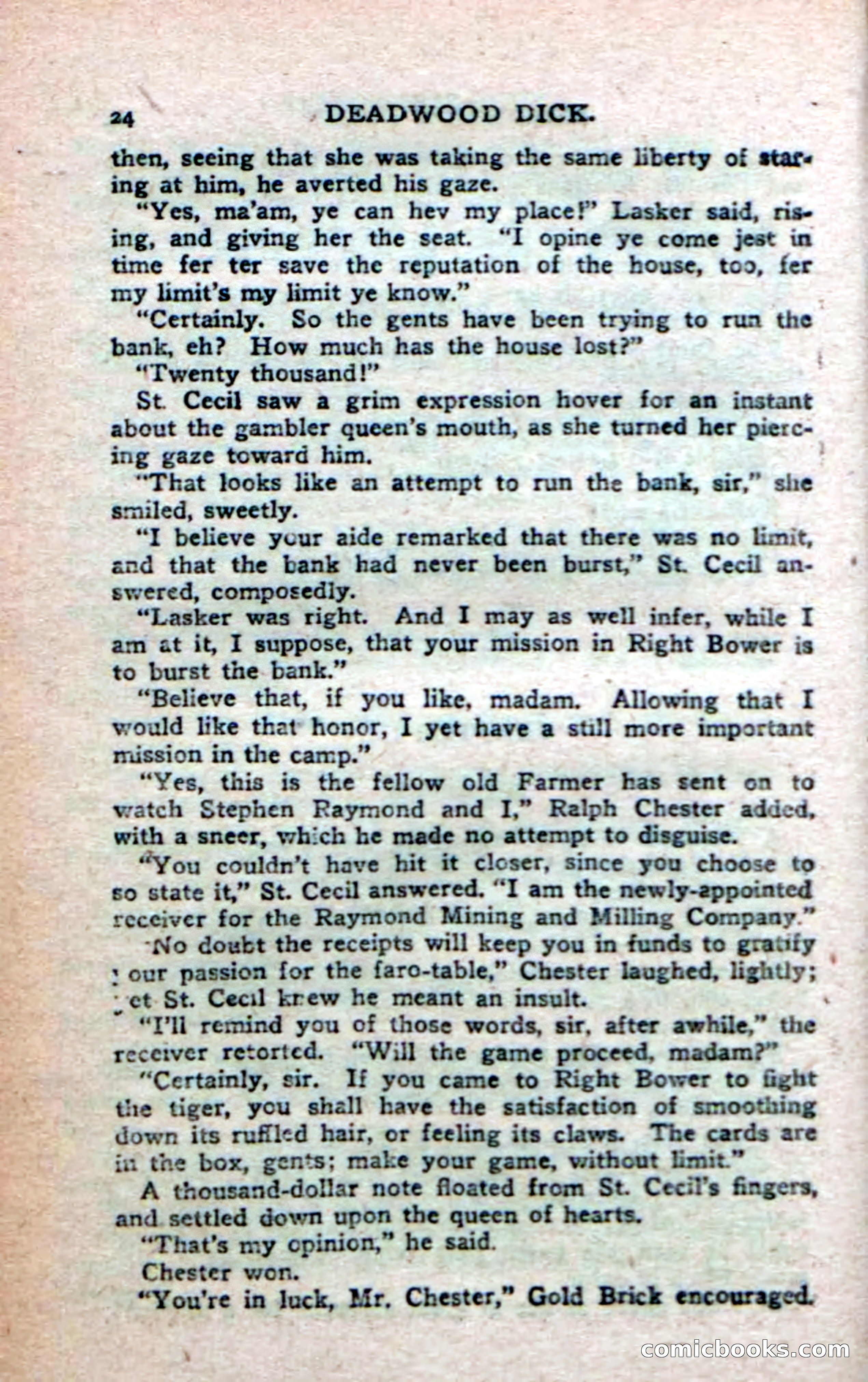Deadwood Dick's Big Deal; or, The Gold Brick of Oregon — page 22 of 100