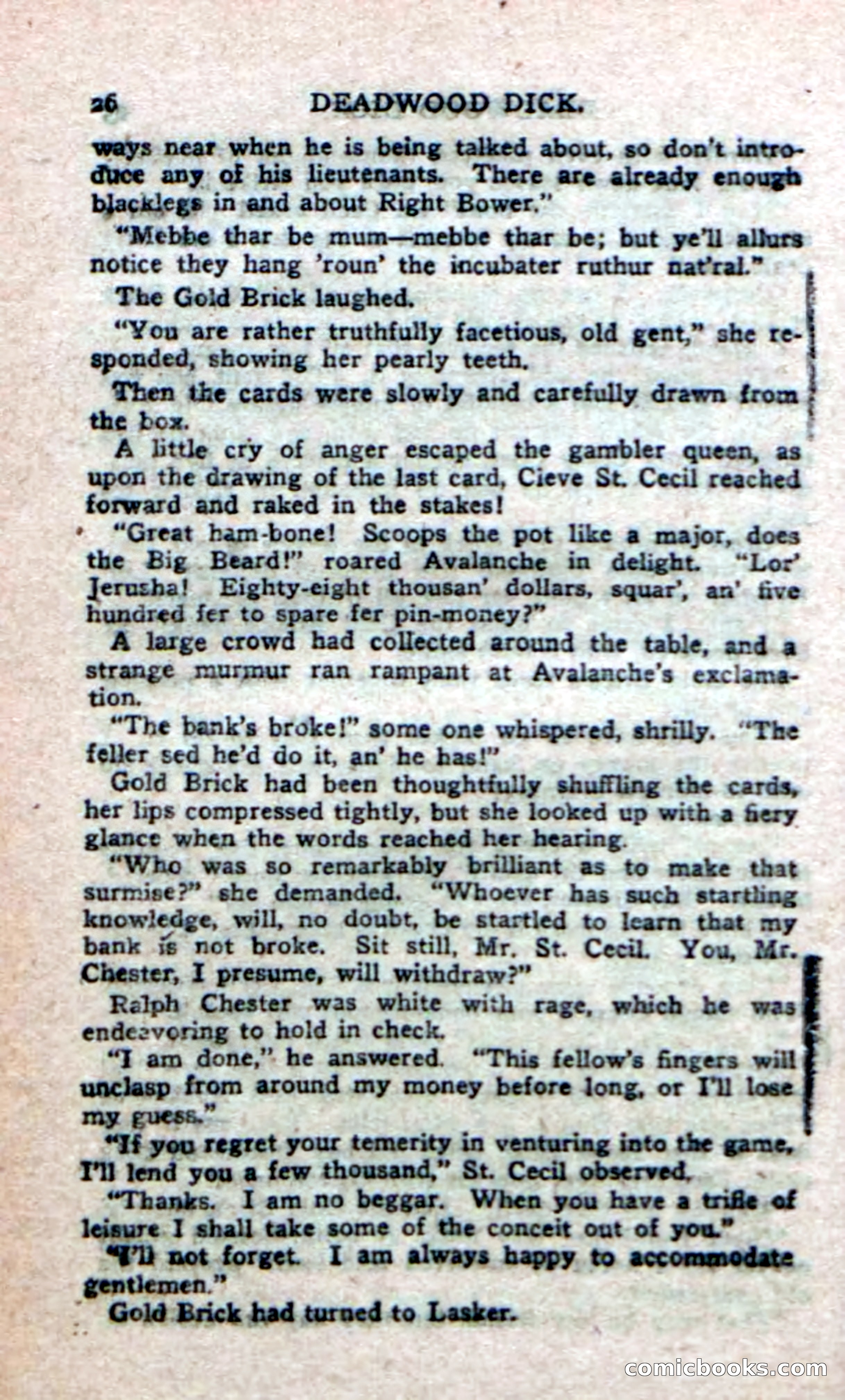 Deadwood Dick's Big Deal; or, The Gold Brick of Oregon — page 24 of 100