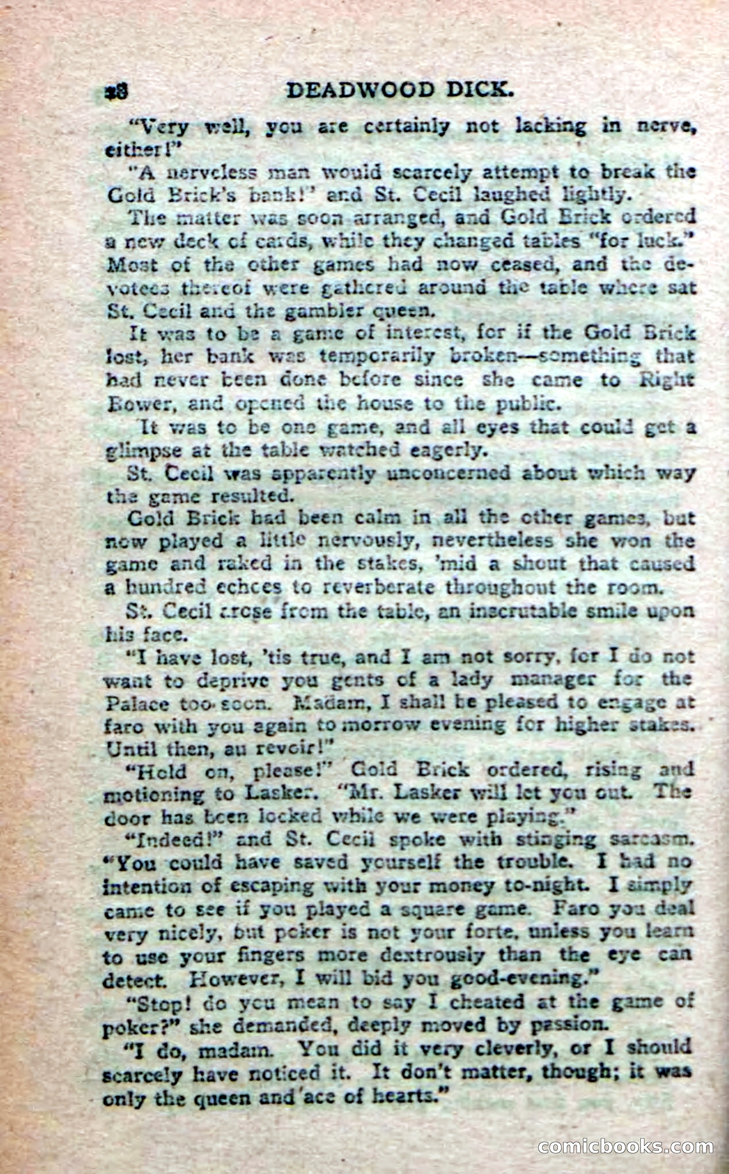 Deadwood Dick's Big Deal; or, The Gold Brick of Oregon — page 26 of 100