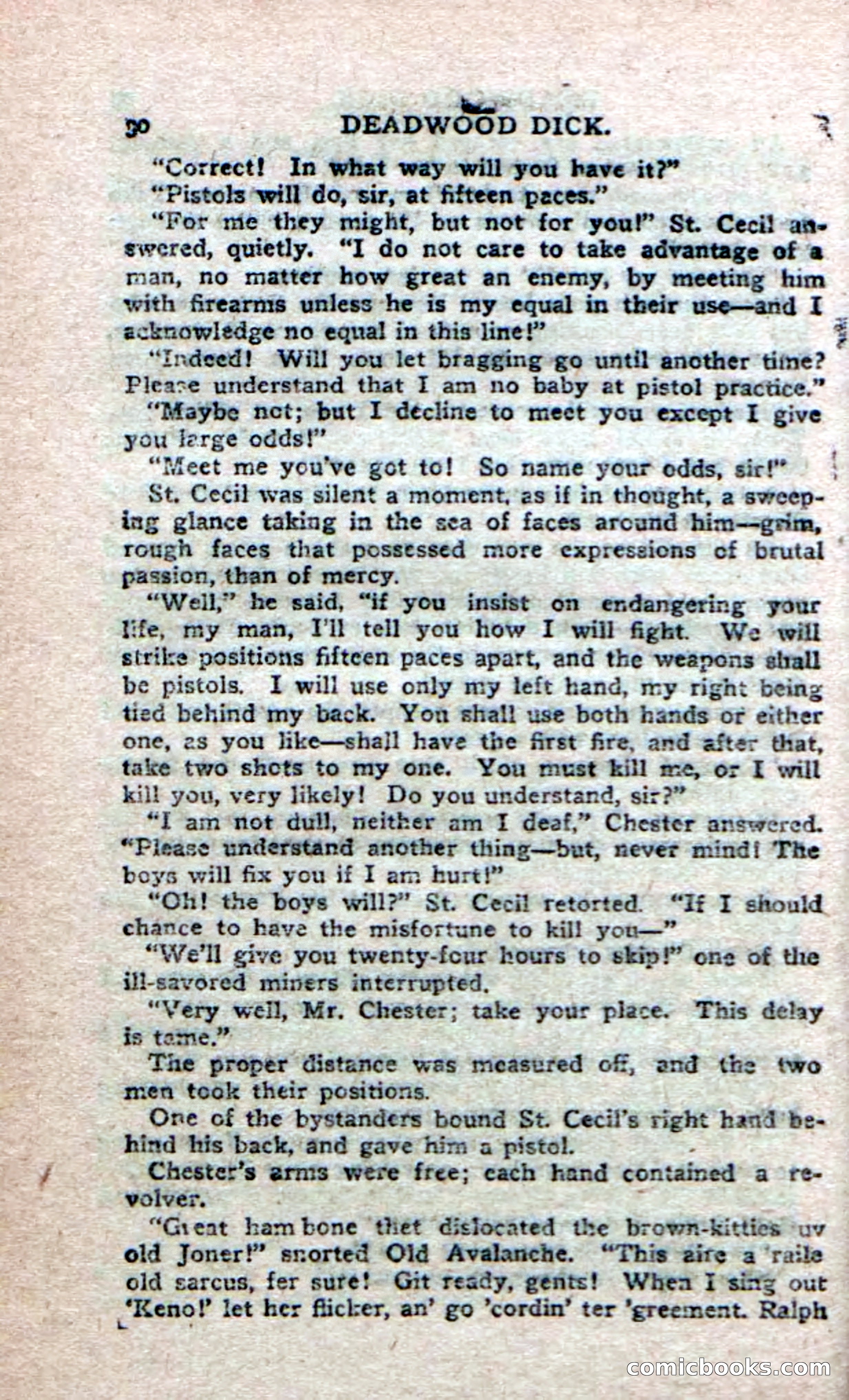 Deadwood Dick's Big Deal; or, The Gold Brick of Oregon — page 28 of 100