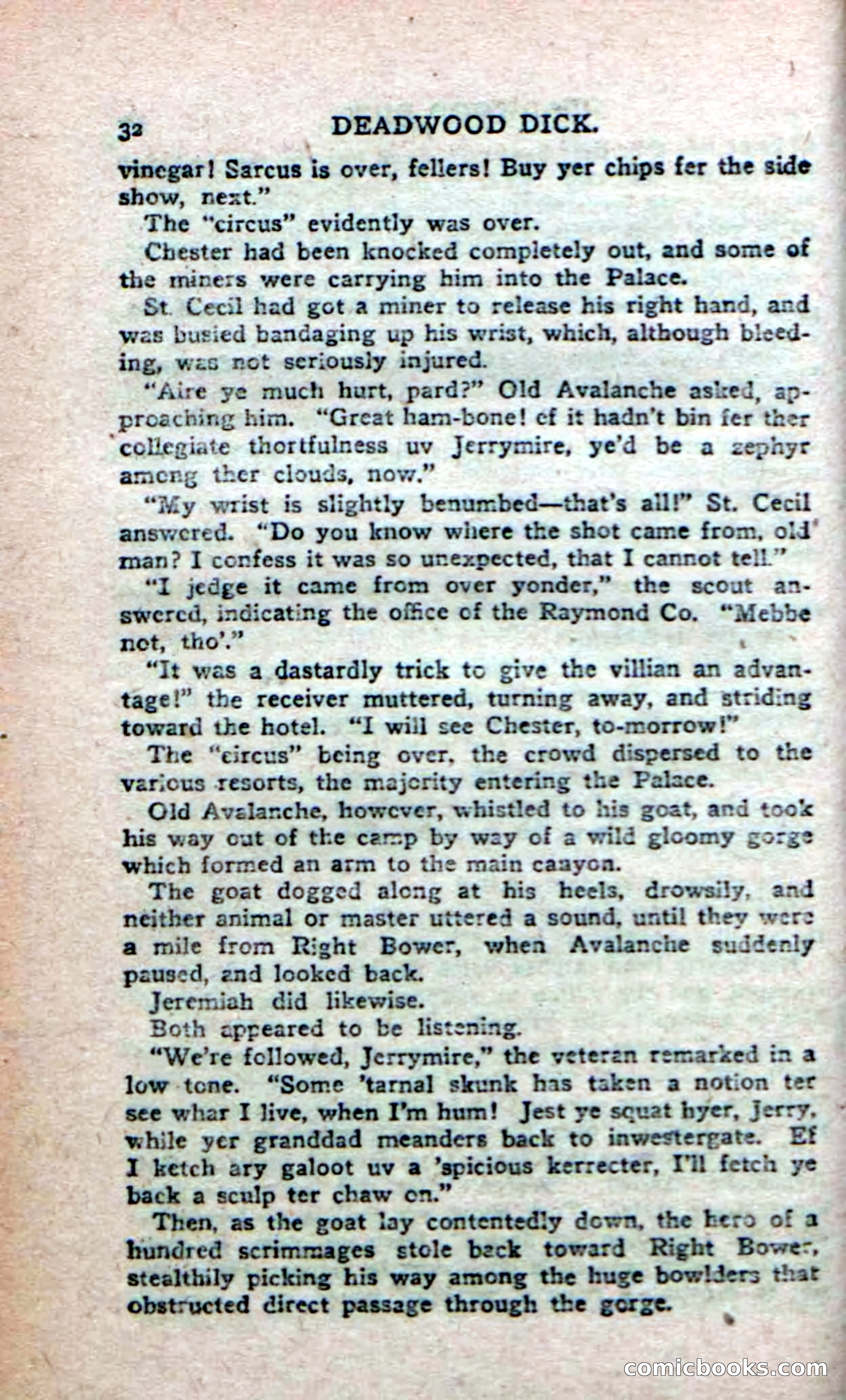 Deadwood Dick's Big Deal; or, The Gold Brick of Oregon — page 30 of 100