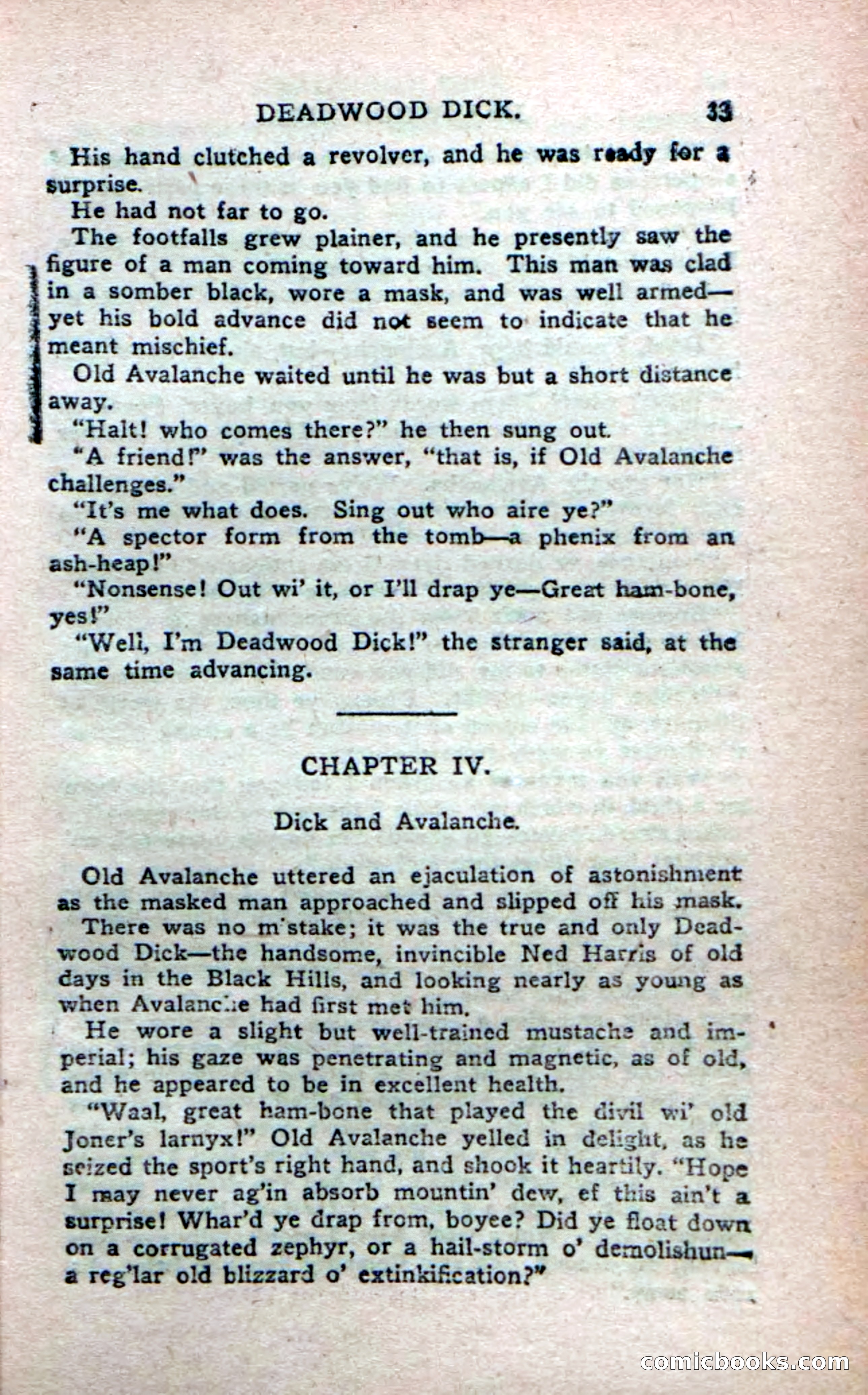 Deadwood Dick's Big Deal; or, The Gold Brick of Oregon — page 31 of 100
