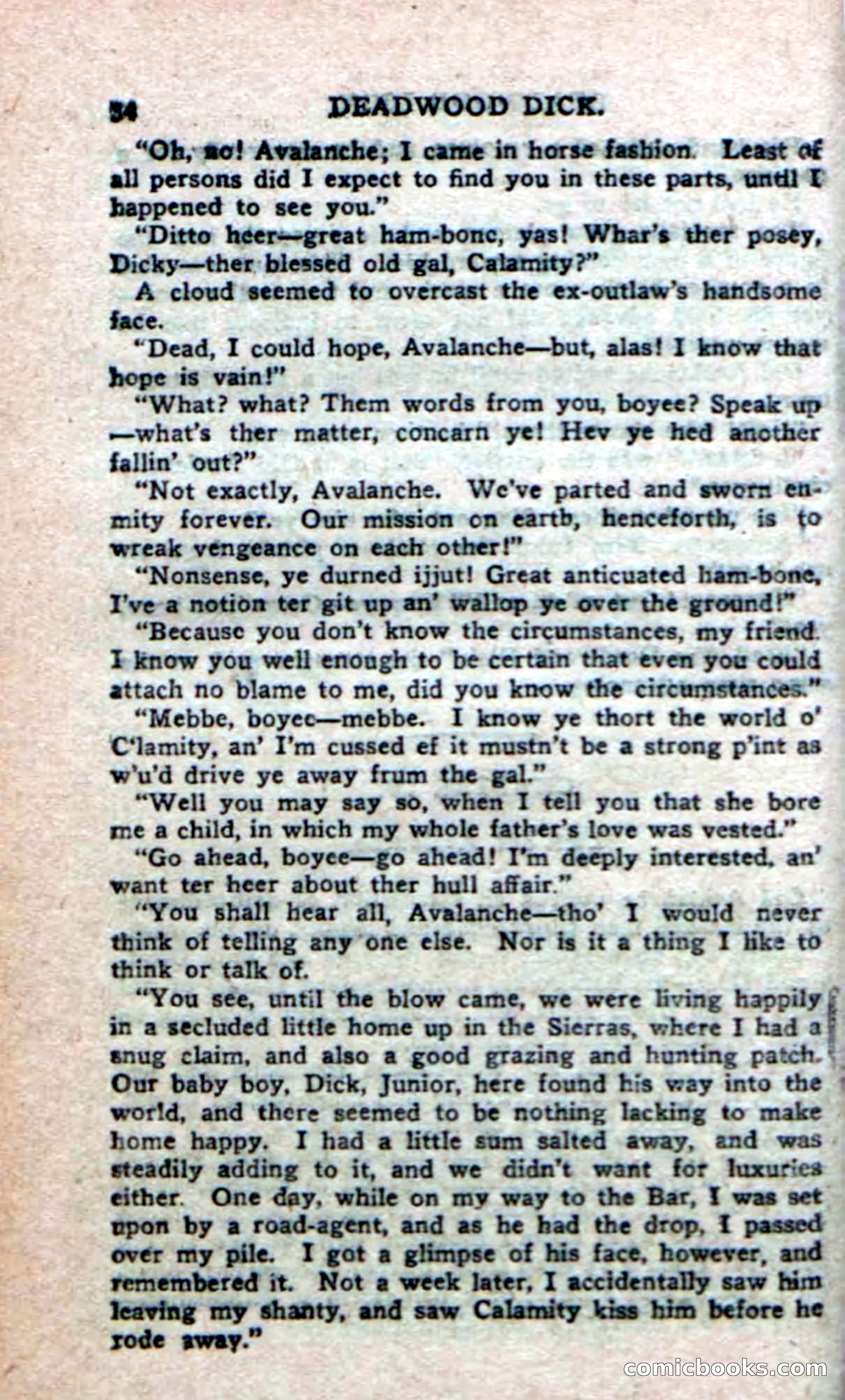 Deadwood Dick's Big Deal; or, The Gold Brick of Oregon — page 32 of 100