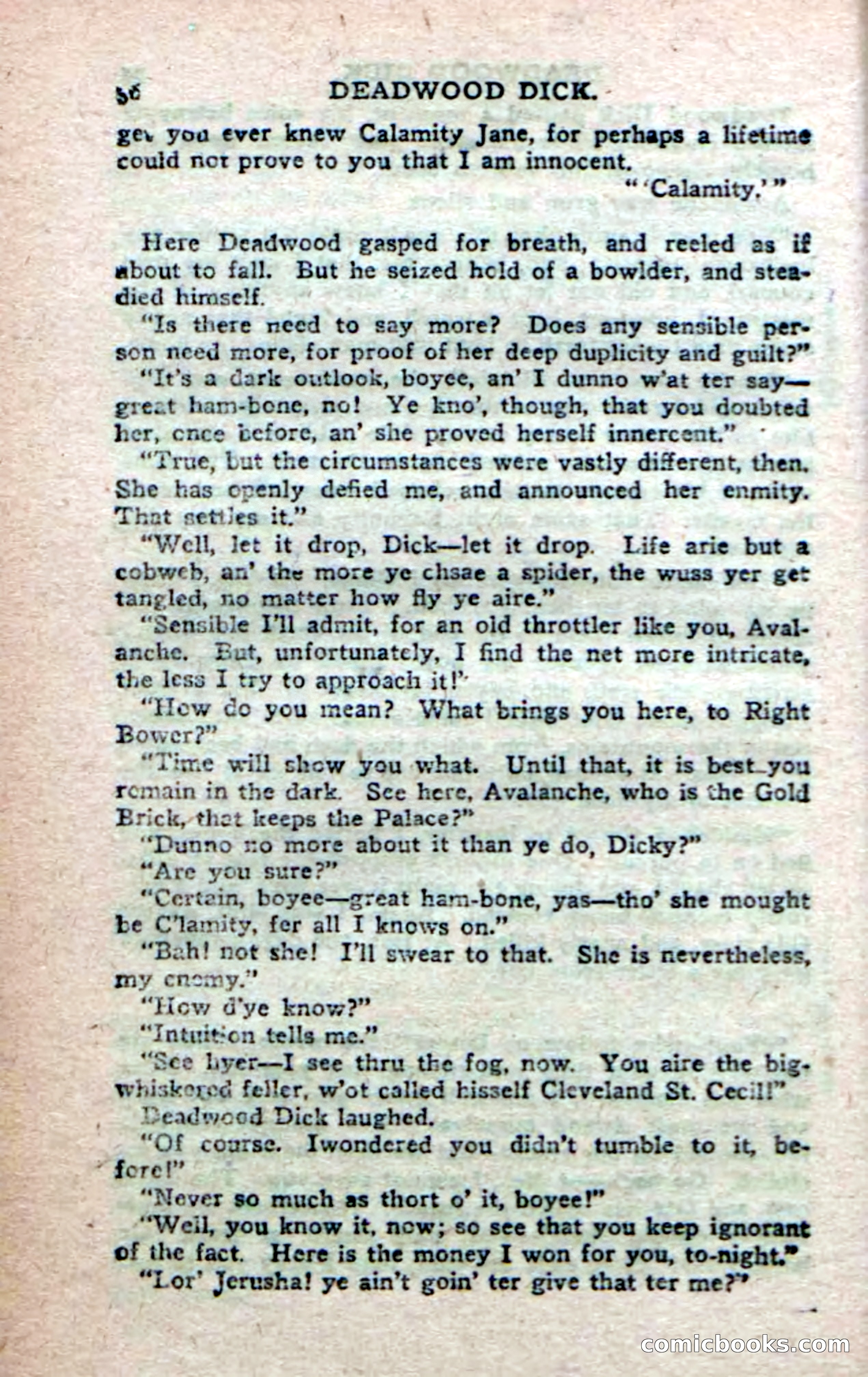 Deadwood Dick's Big Deal; or, The Gold Brick of Oregon — page 34 of 100