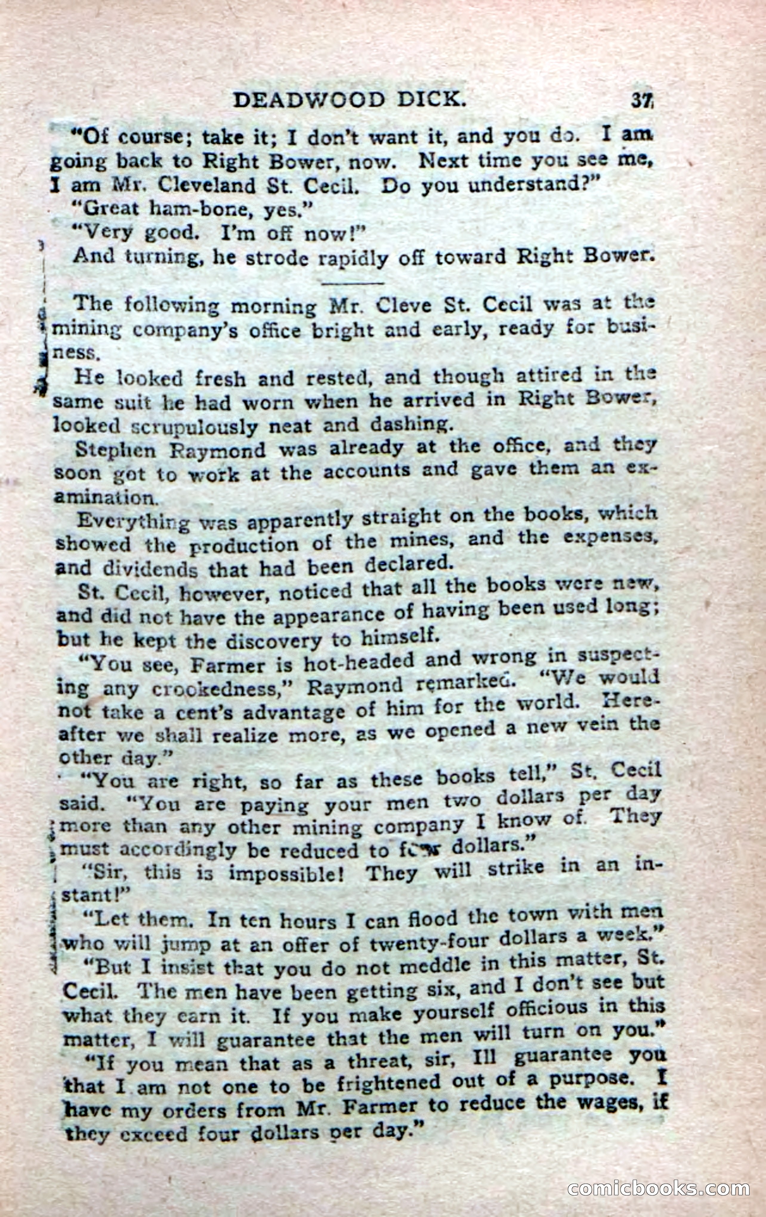 Deadwood Dick's Big Deal; or, The Gold Brick of Oregon — page 35 of 100