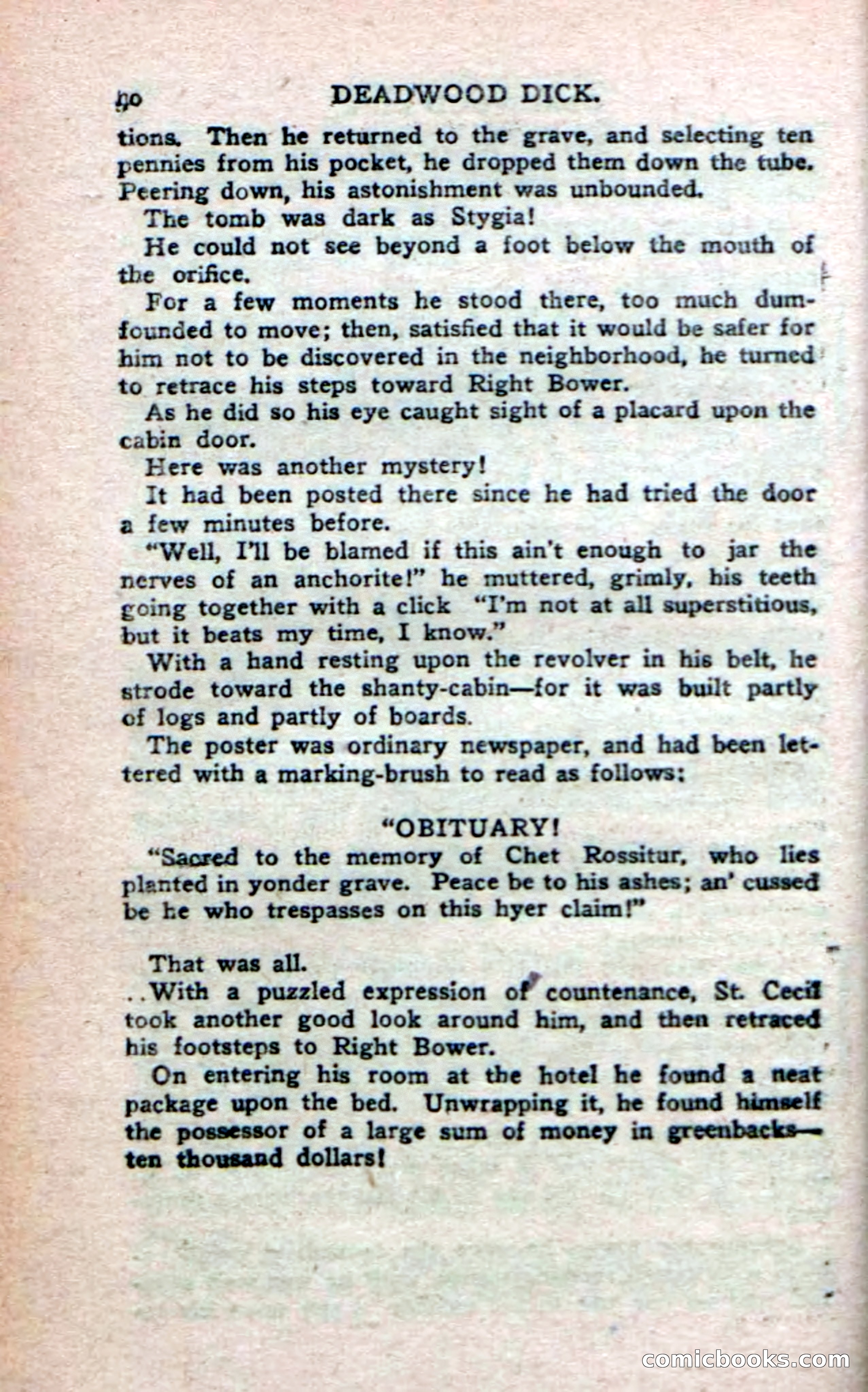 Deadwood Dick's Big Deal; or, The Gold Brick of Oregon — page 38 of 100