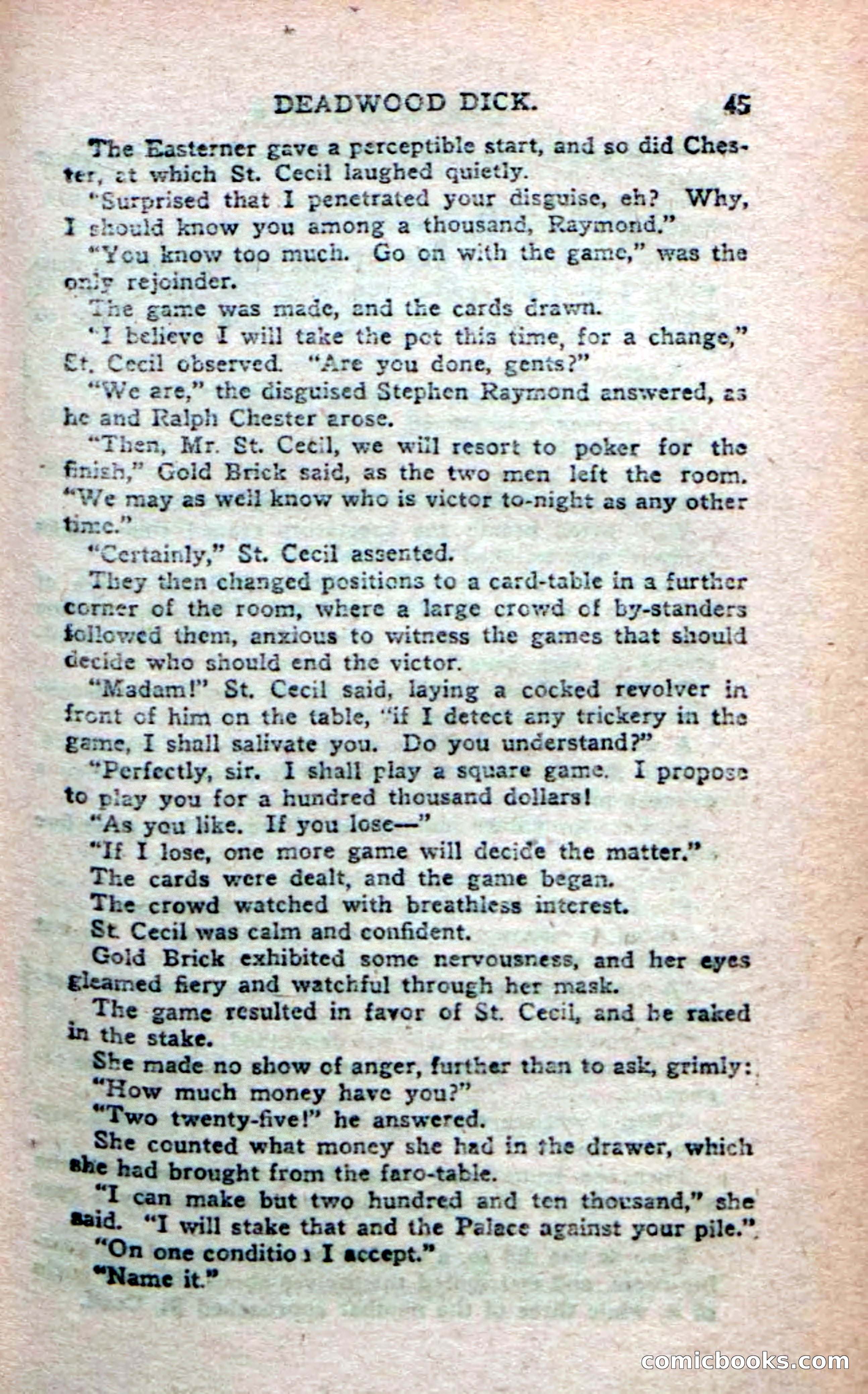 Deadwood Dick's Big Deal; or, The Gold Brick of Oregon — page 43 of 100