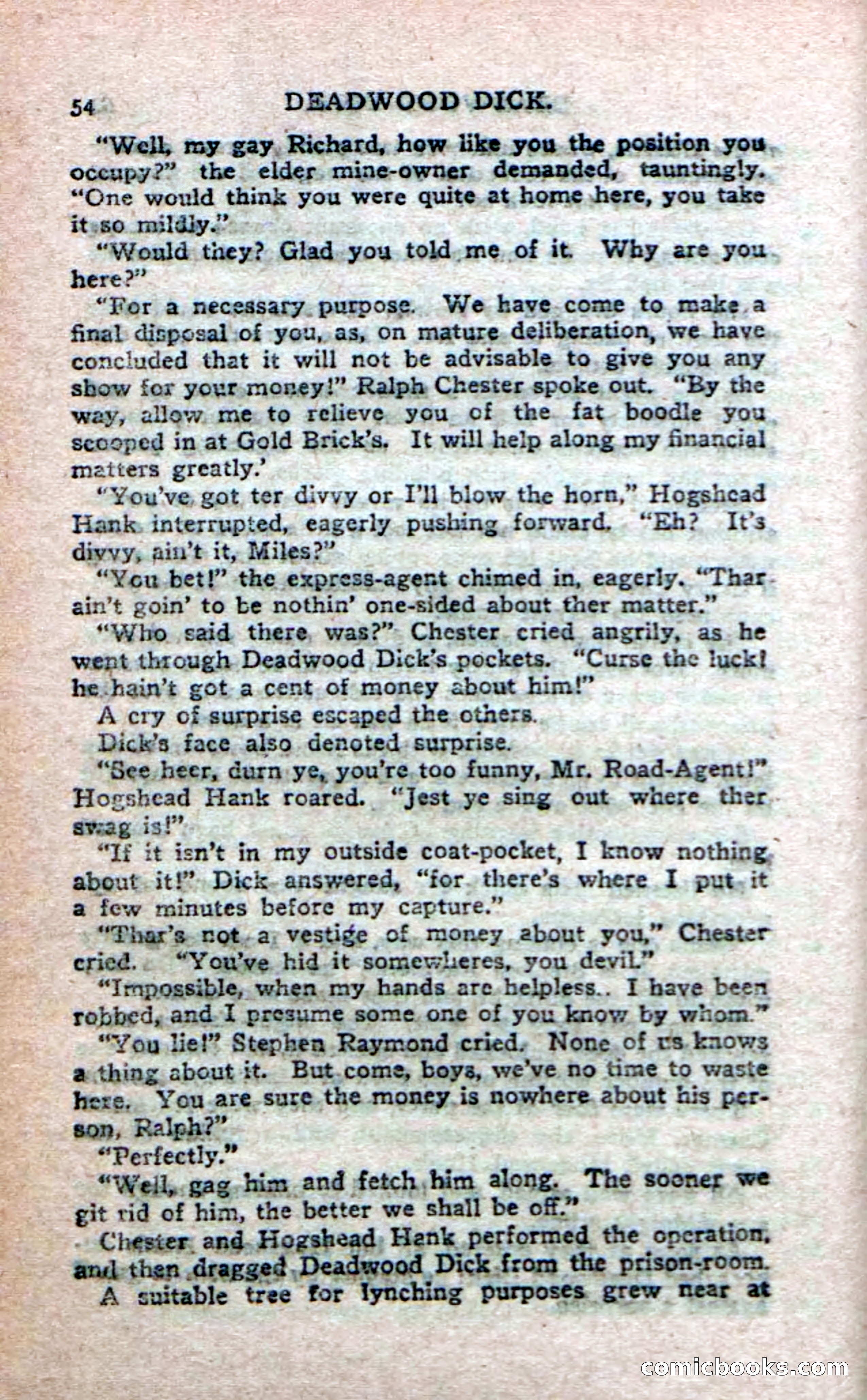 Deadwood Dick's Big Deal; or, The Gold Brick of Oregon — page 52 of 100