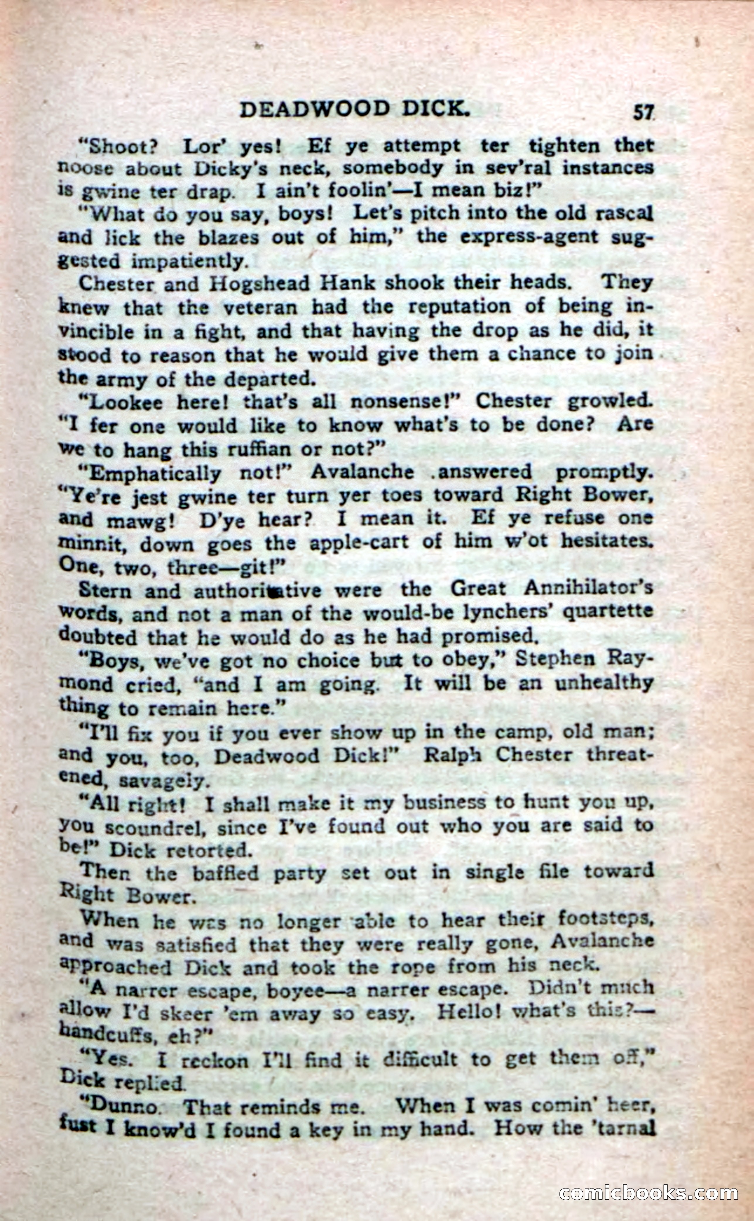 Deadwood Dick's Big Deal; or, The Gold Brick of Oregon — page 55 of 100