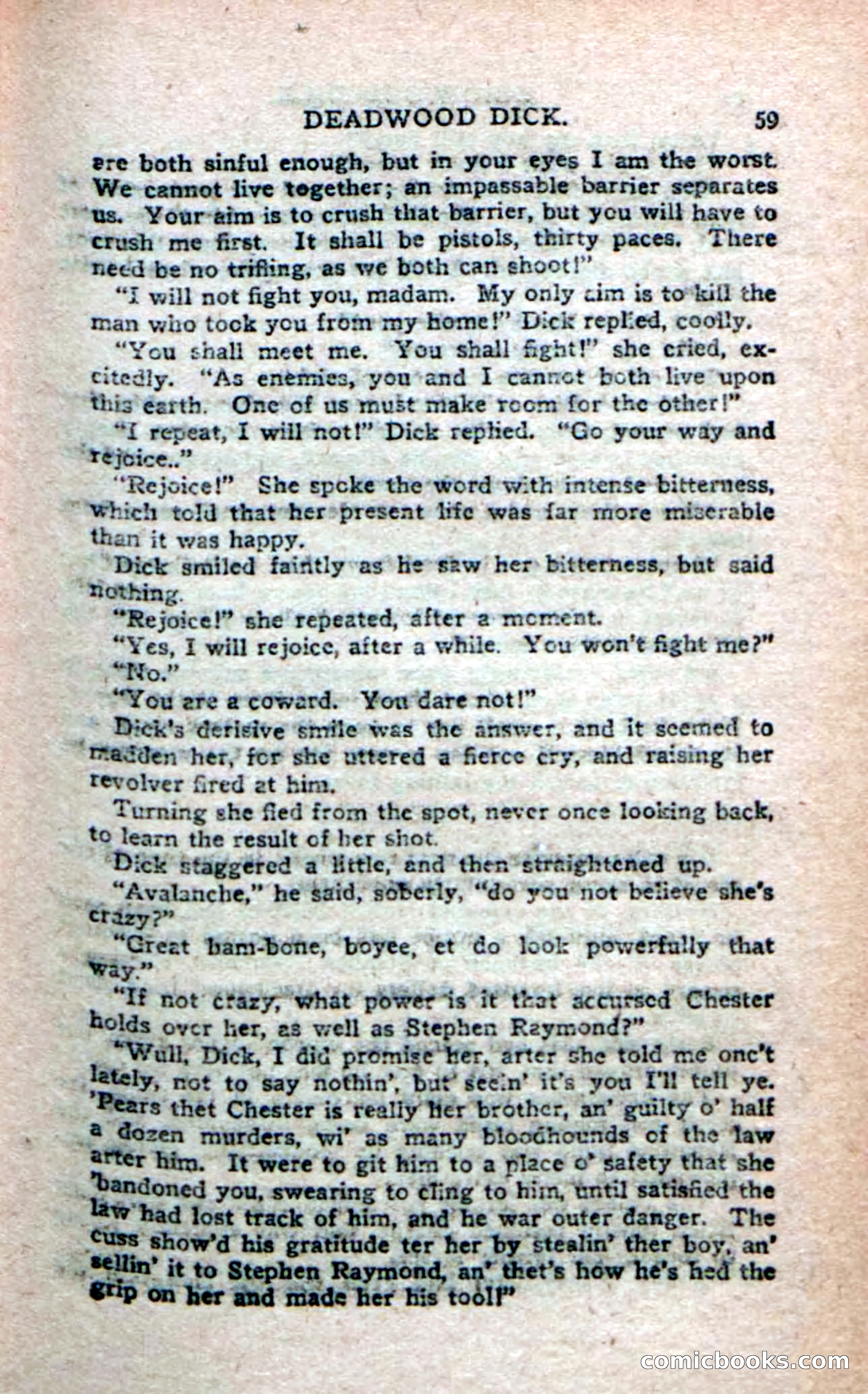 Deadwood Dick's Big Deal; or, The Gold Brick of Oregon — page 57 of 100