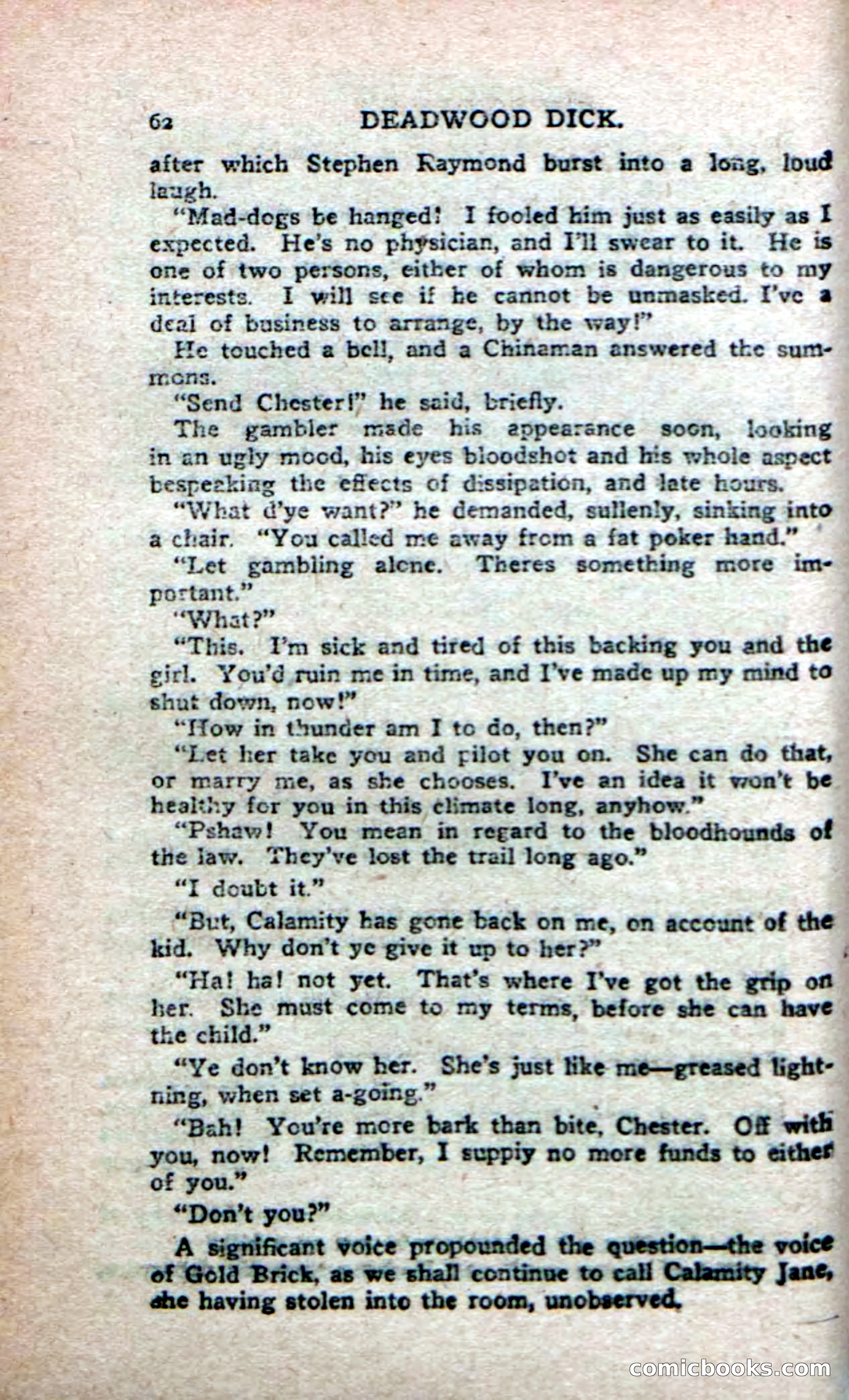 Deadwood Dick's Big Deal; or, The Gold Brick of Oregon — page 60 of 100