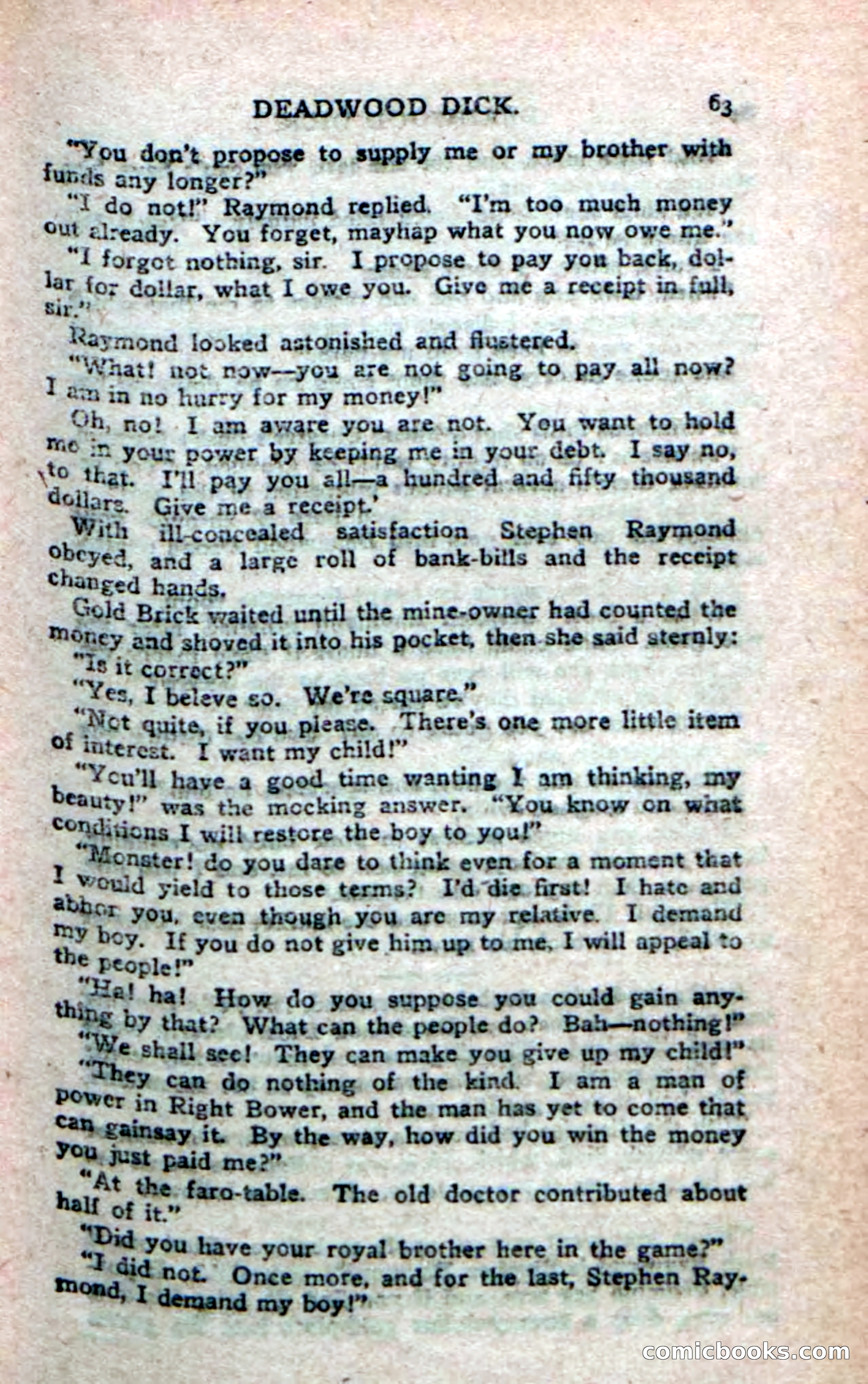 Deadwood Dick's Big Deal; or, The Gold Brick of Oregon — page 61 of 100