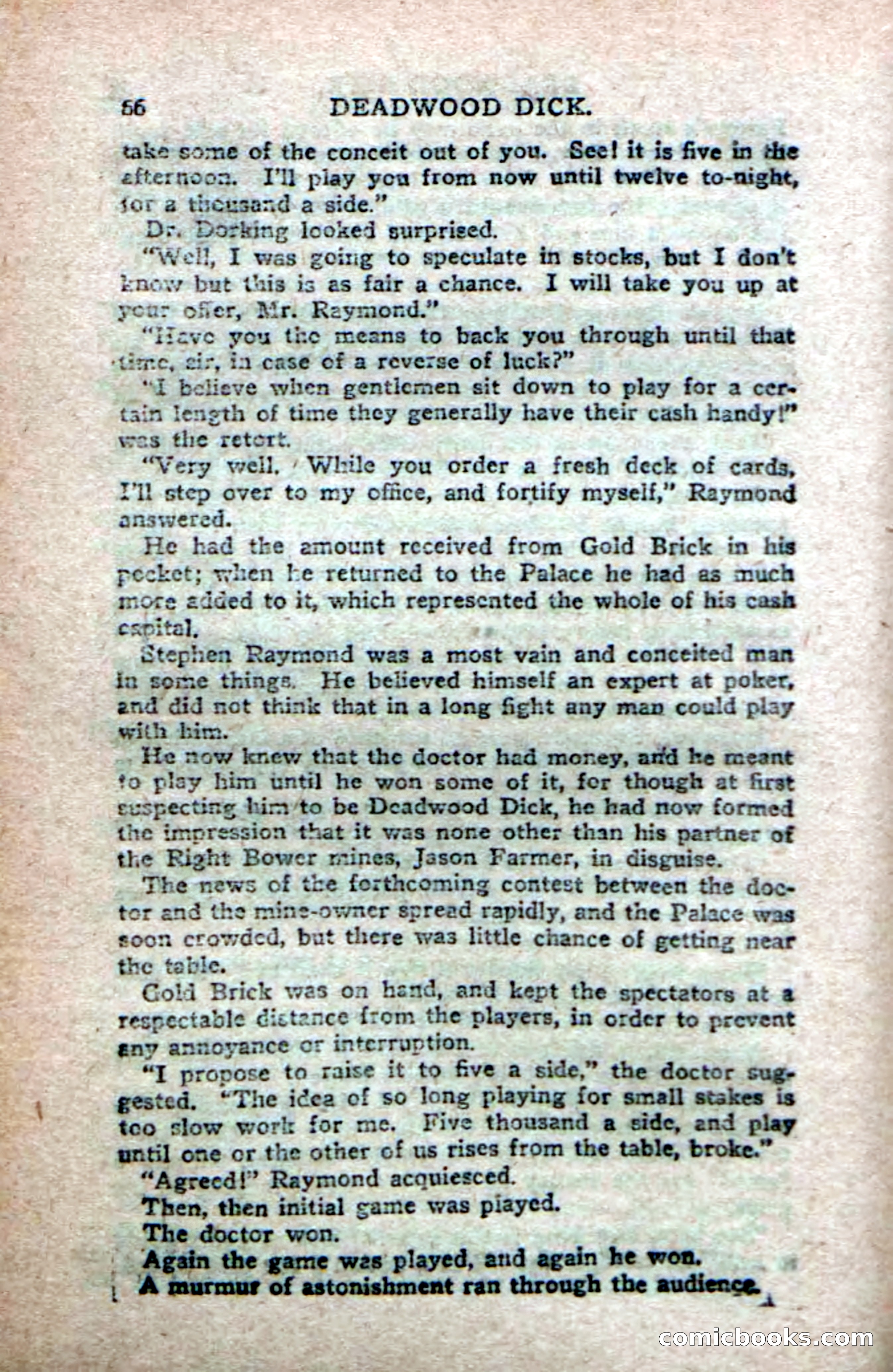Deadwood Dick's Big Deal; or, The Gold Brick of Oregon — page 64 of 100