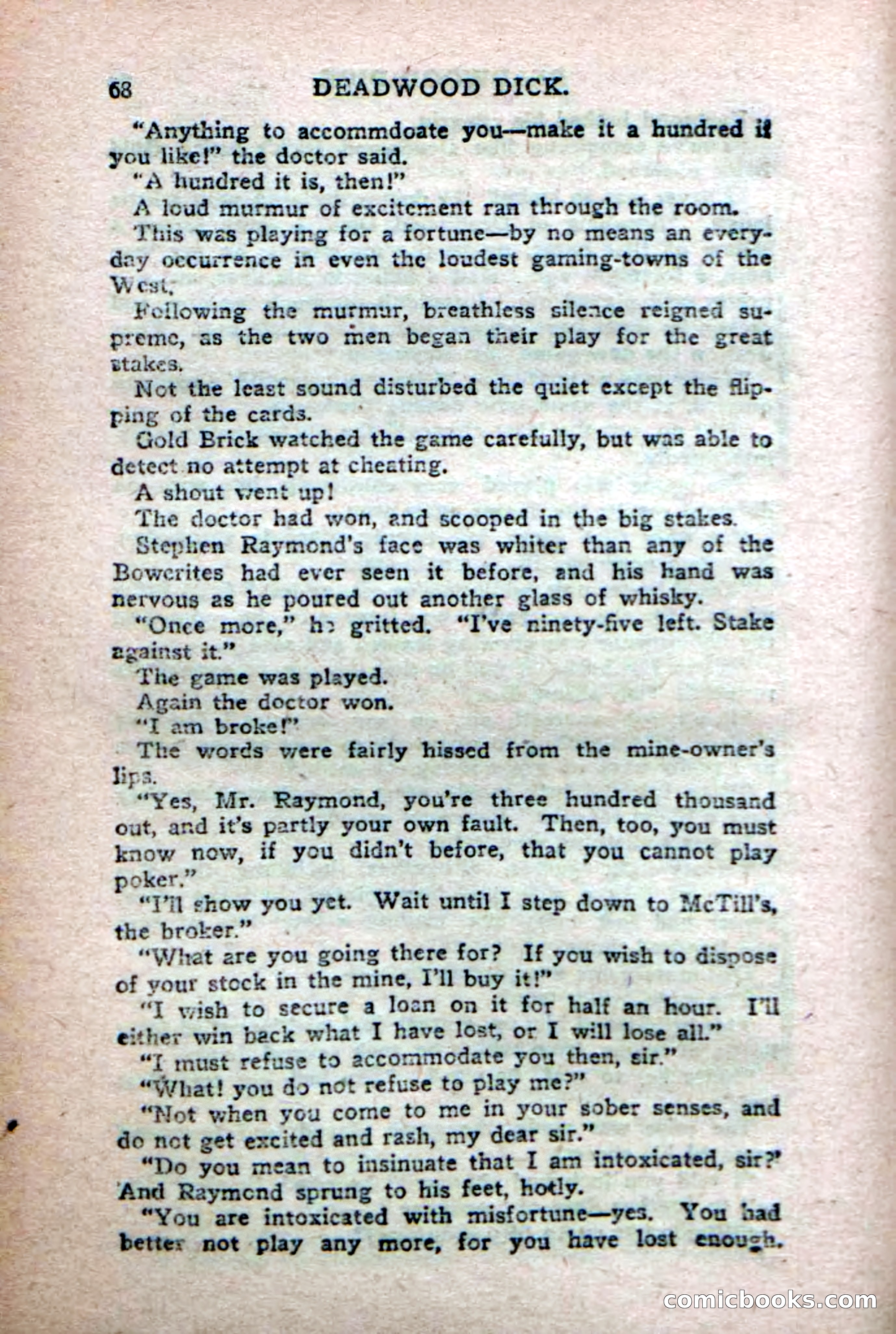 Deadwood Dick's Big Deal; or, The Gold Brick of Oregon — page 66 of 100